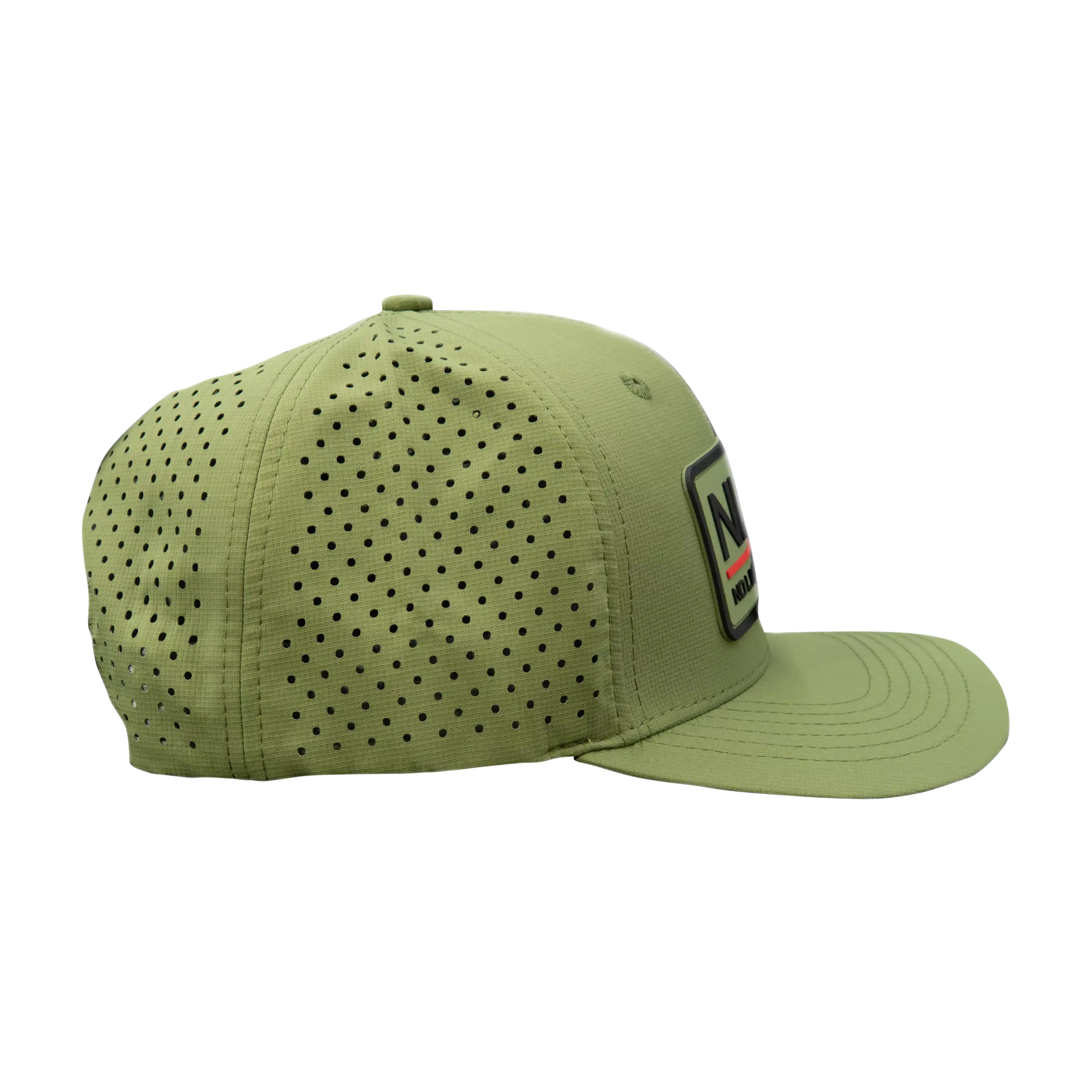 NLBN 6-Panel Performance Hat – Red Lockup Snapback for Anglers - Image 6