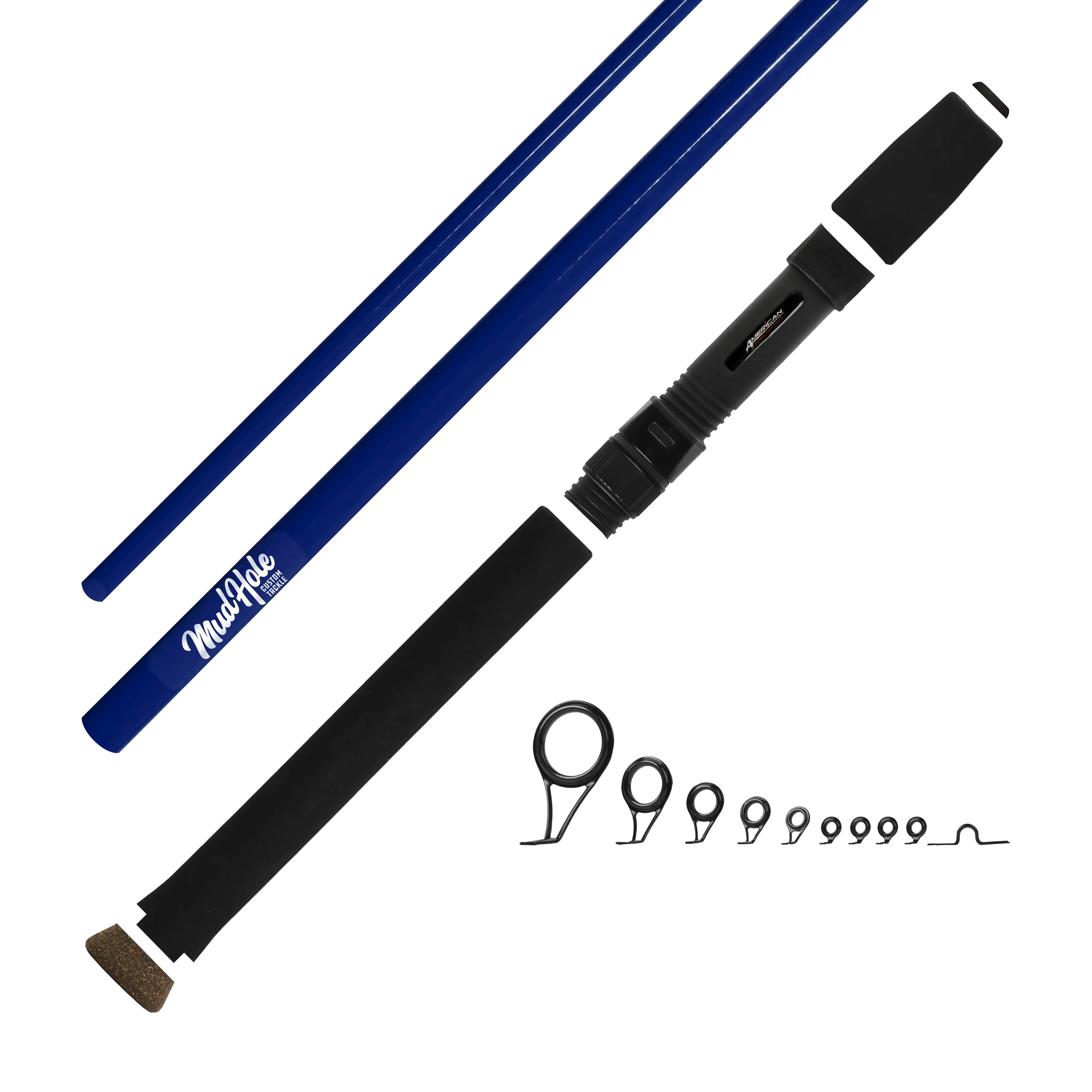 Mud Hole 7'0" Light 2-Piece Color Spinning Rod Kits - Image 10
