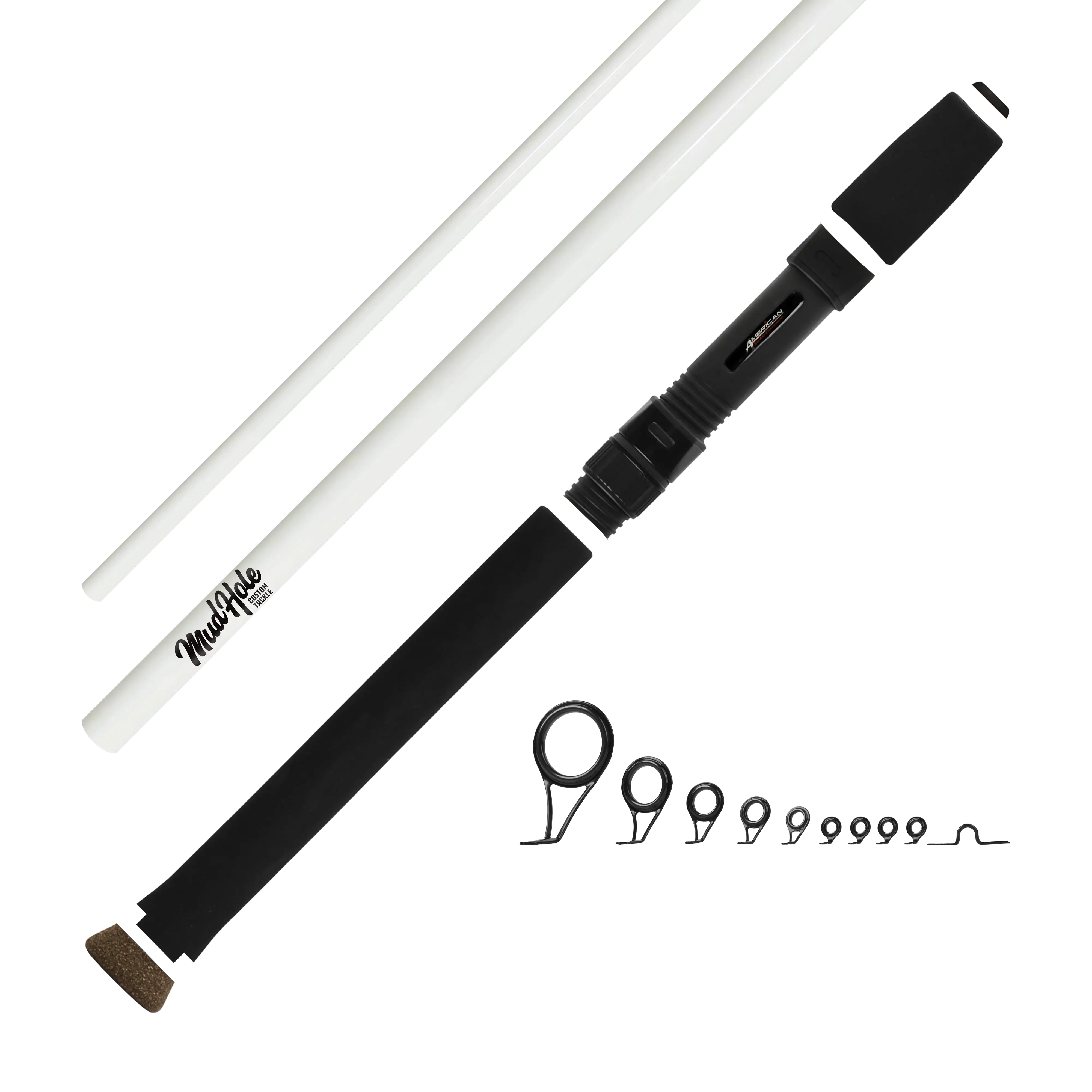 Mud Hole 7'0" Light 2-Piece Color Spinning Rod Kits - Image 12