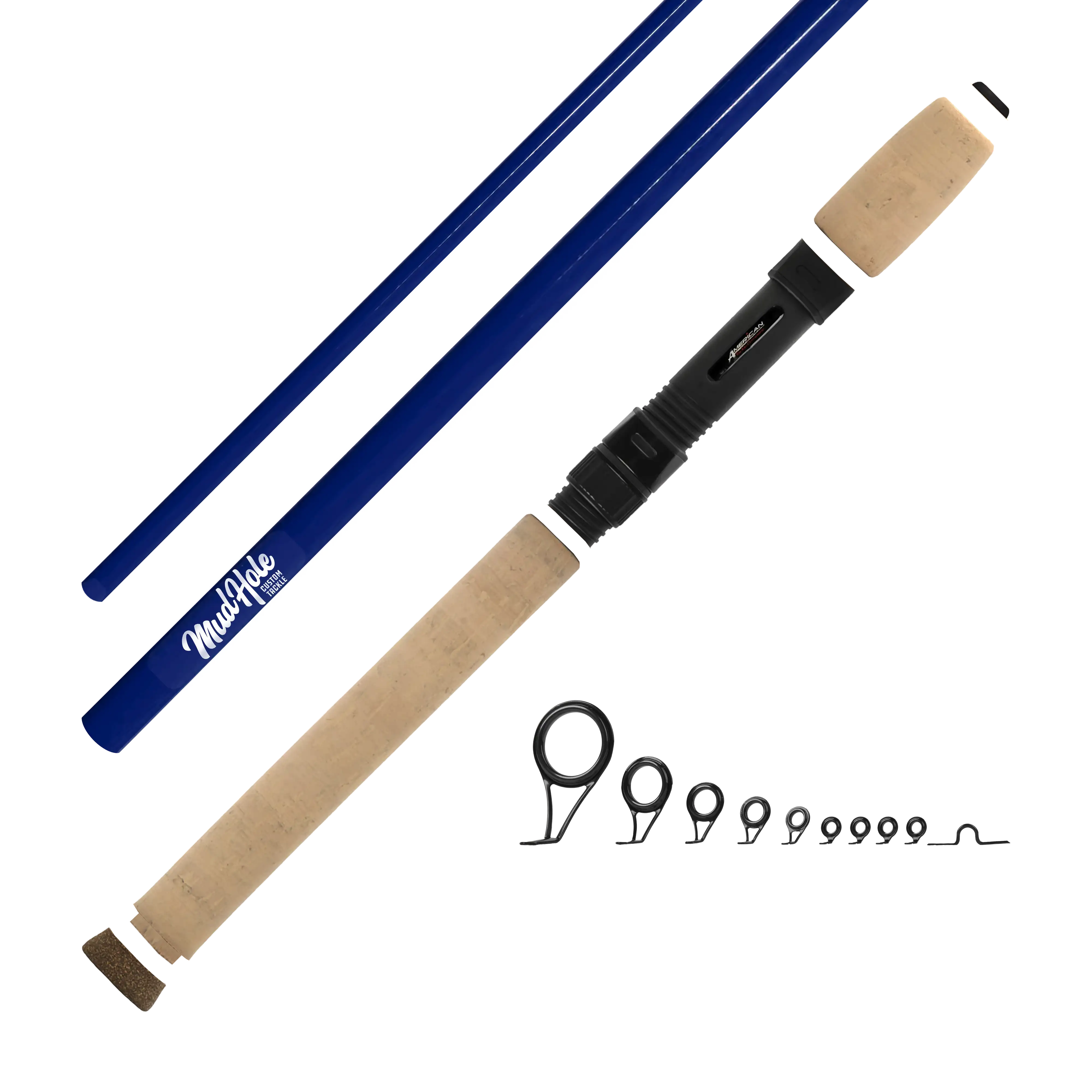 Mud Hole 7'0" Light 2-Piece Color Spinning Rod Kits - Image 4