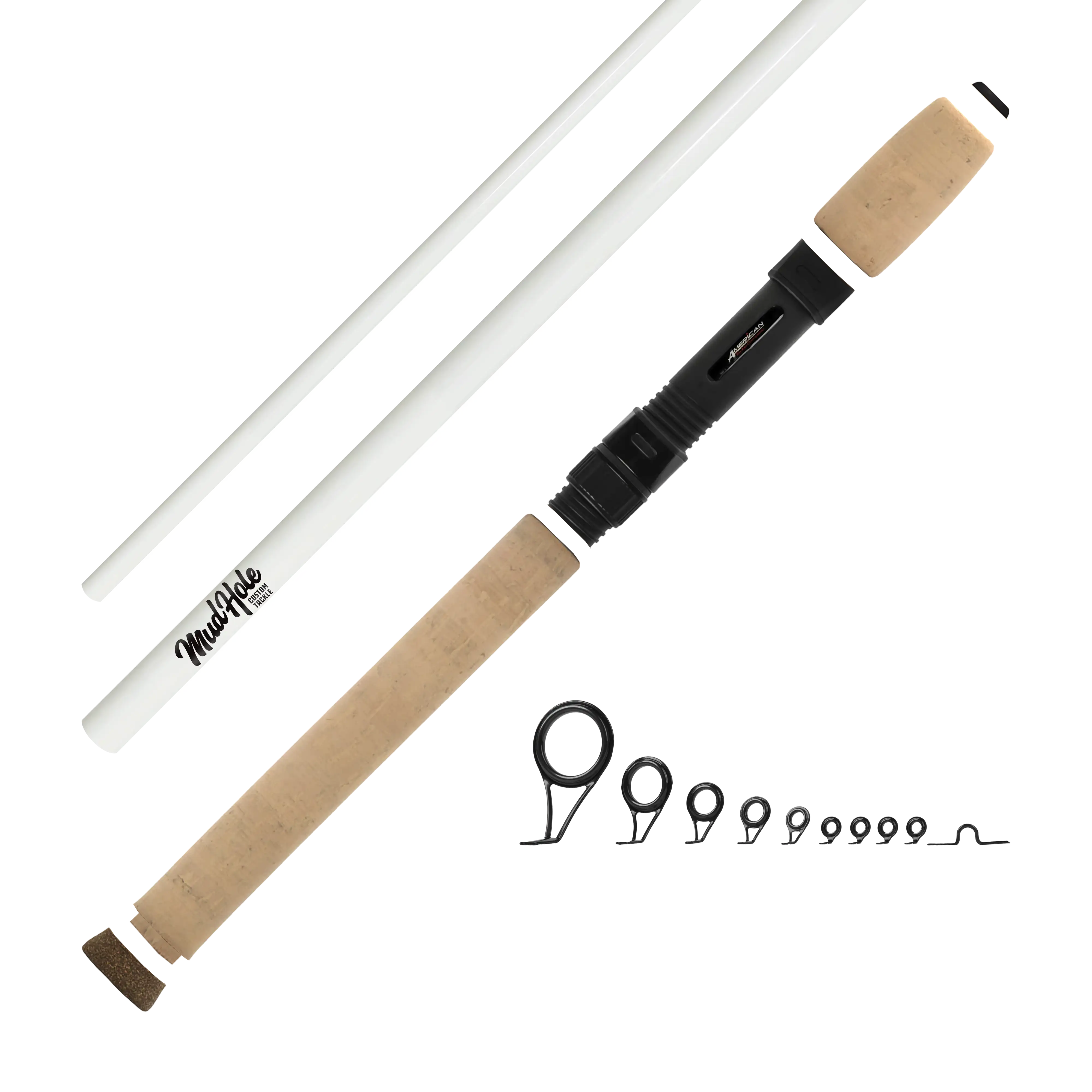 Mud Hole 7'0" Light 2-Piece Color Spinning Rod Kits - Image 6