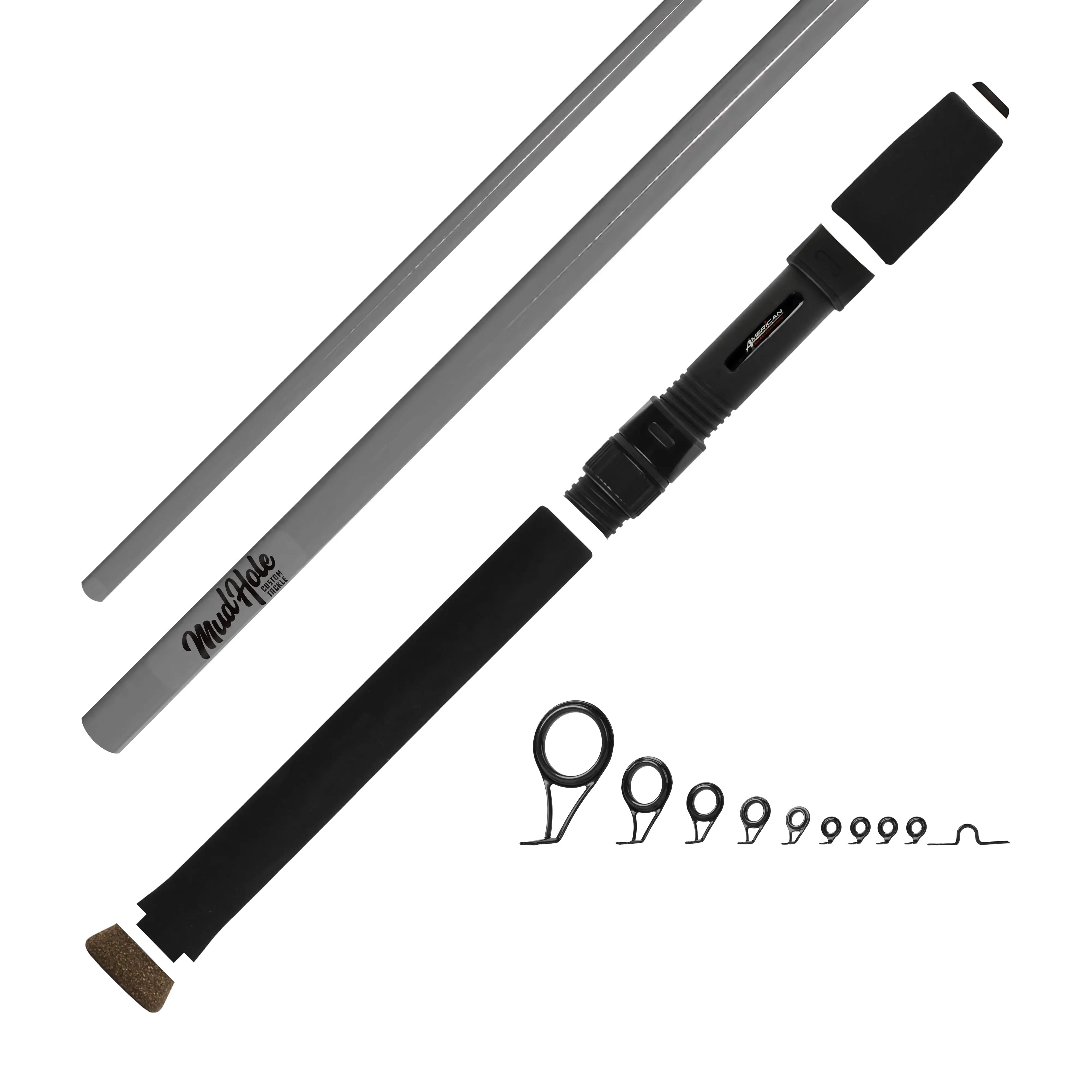 Mud Hole 7'0" Light 2-Piece Color Spinning Rod Kits - Image 7