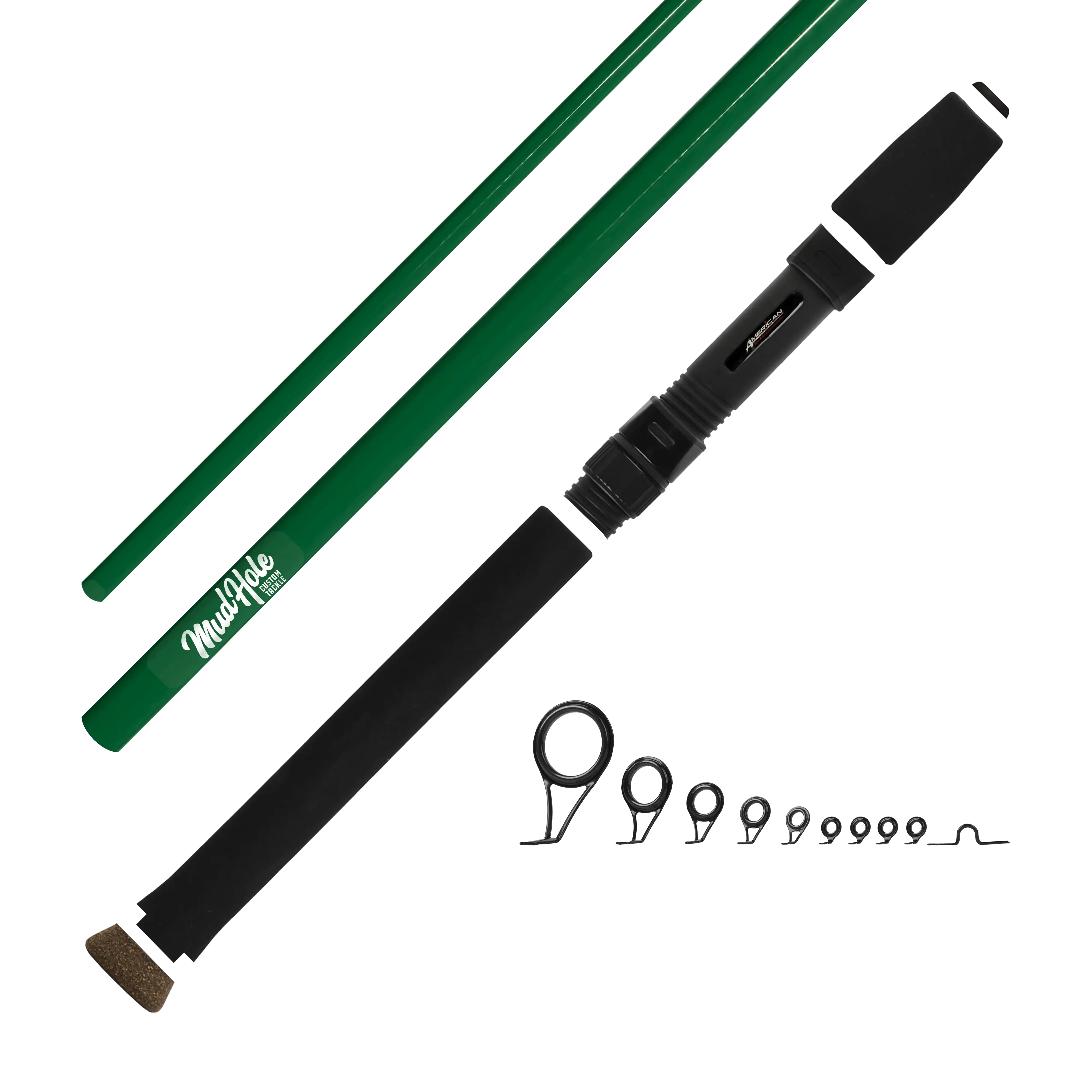 Mud Hole 7'0" Light 2-Piece Color Spinning Rod Kits - Image 8