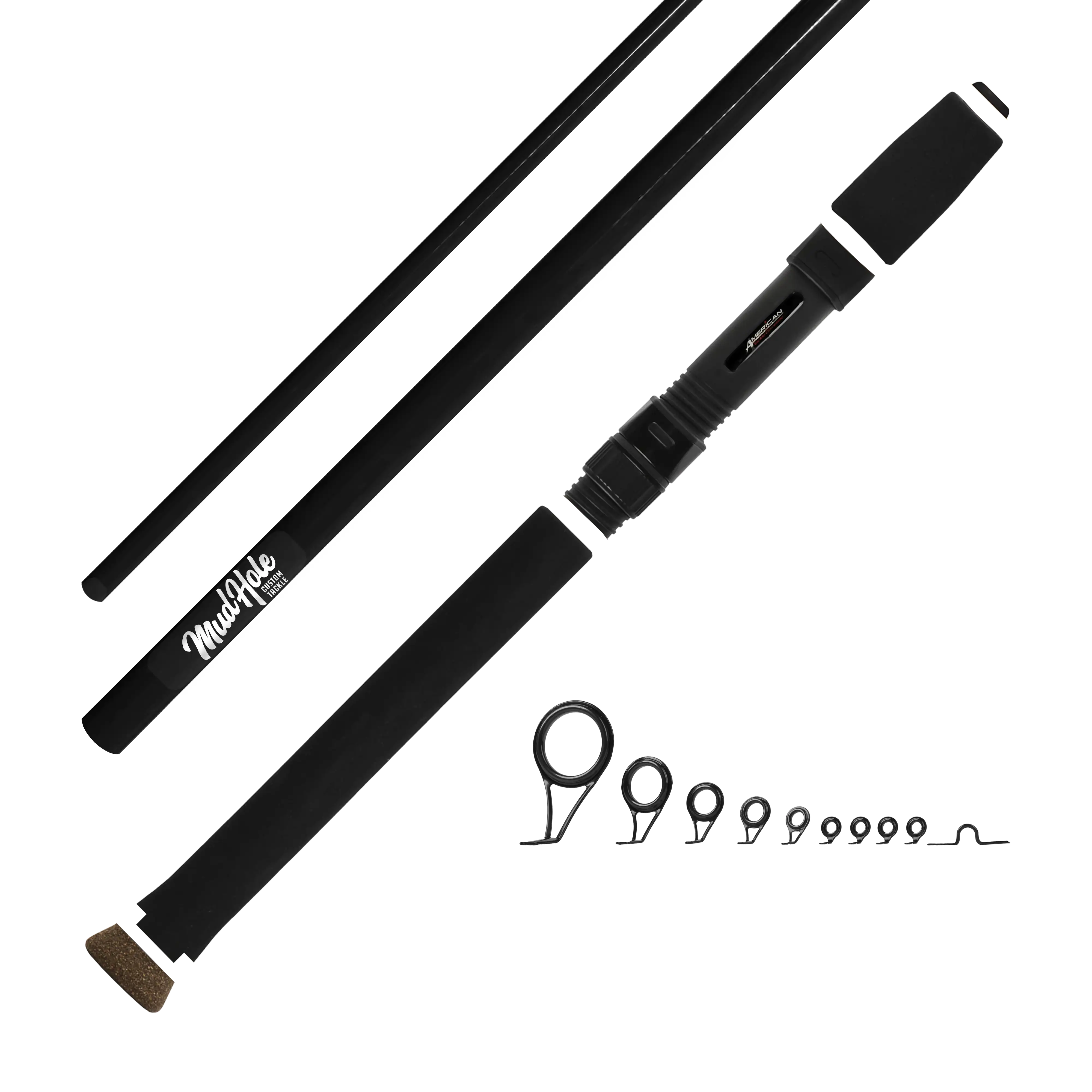 Mud Hole 7'0" Light 2-Piece Color Spinning Rod Kits - Image 9