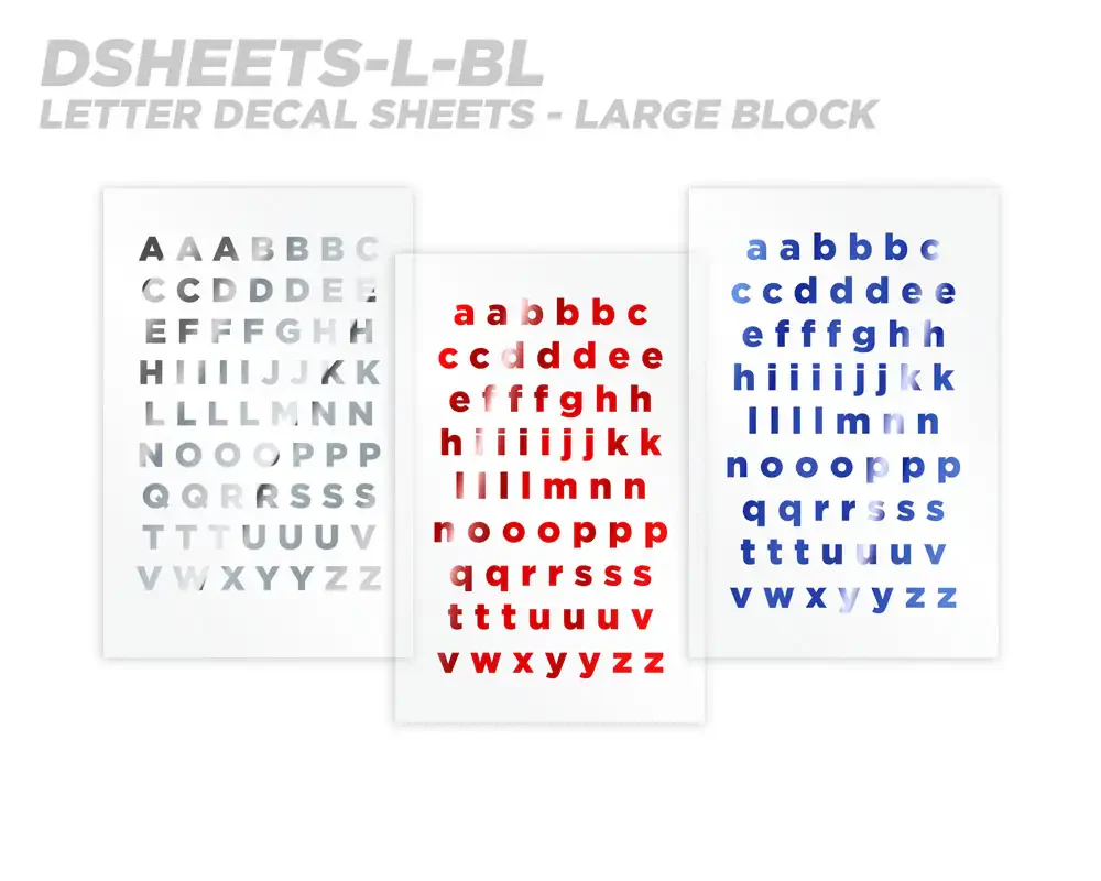 Mud Hole Alphabet Rod Decals - Peel & Stick Letters - Image 15