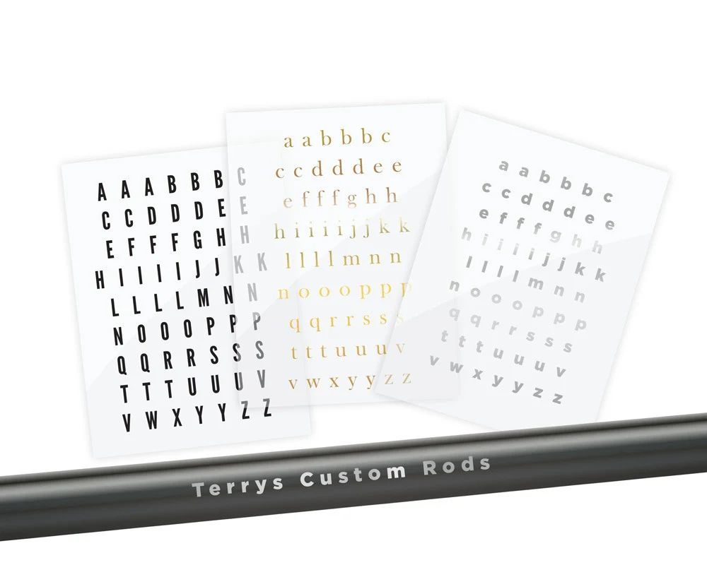 Mud Hole Alphabet Rod Decals - Peel & Stick Letters - Image 19
