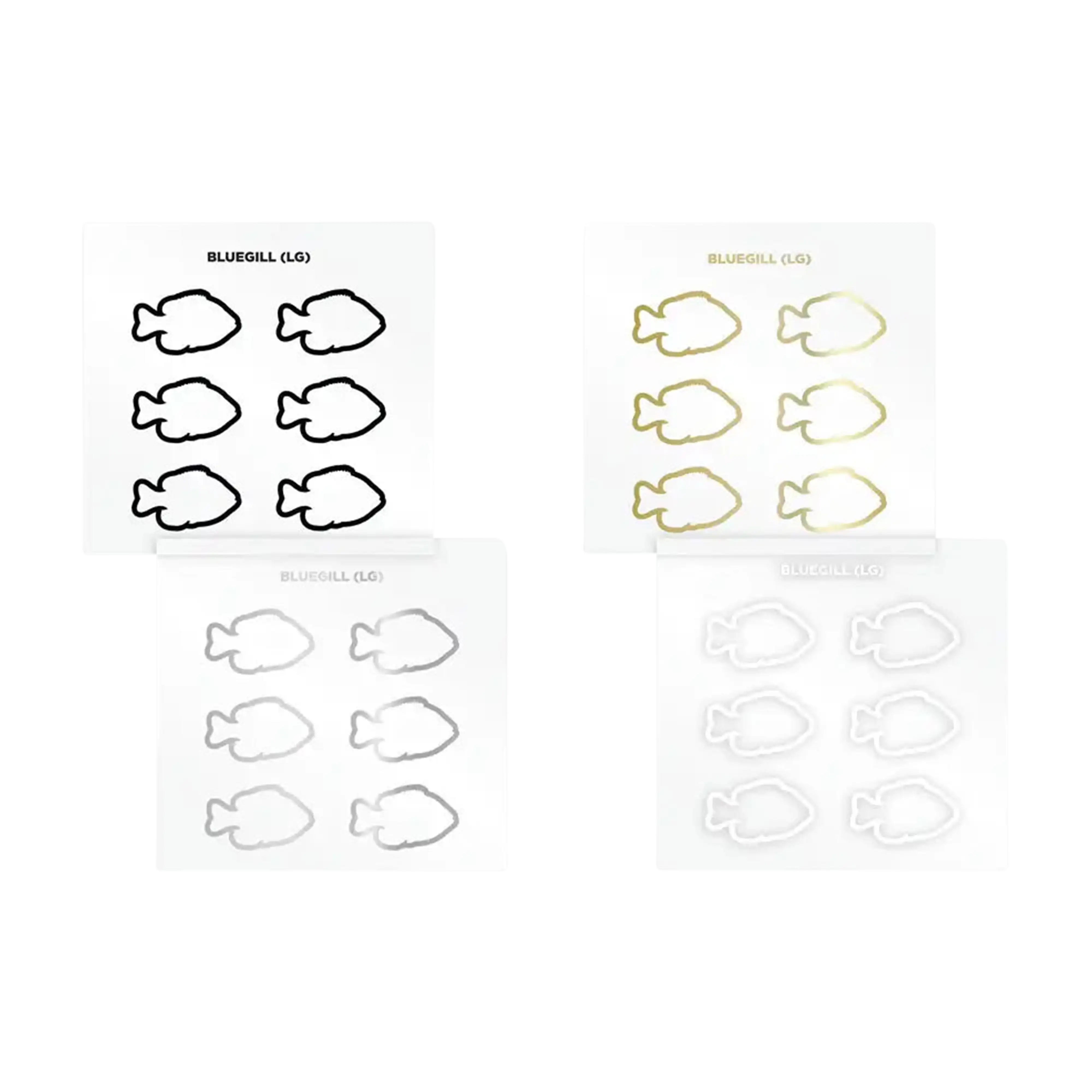 Mud Hole Bluegill Silhouette Rod Decals - Peel & Stick - Image 2