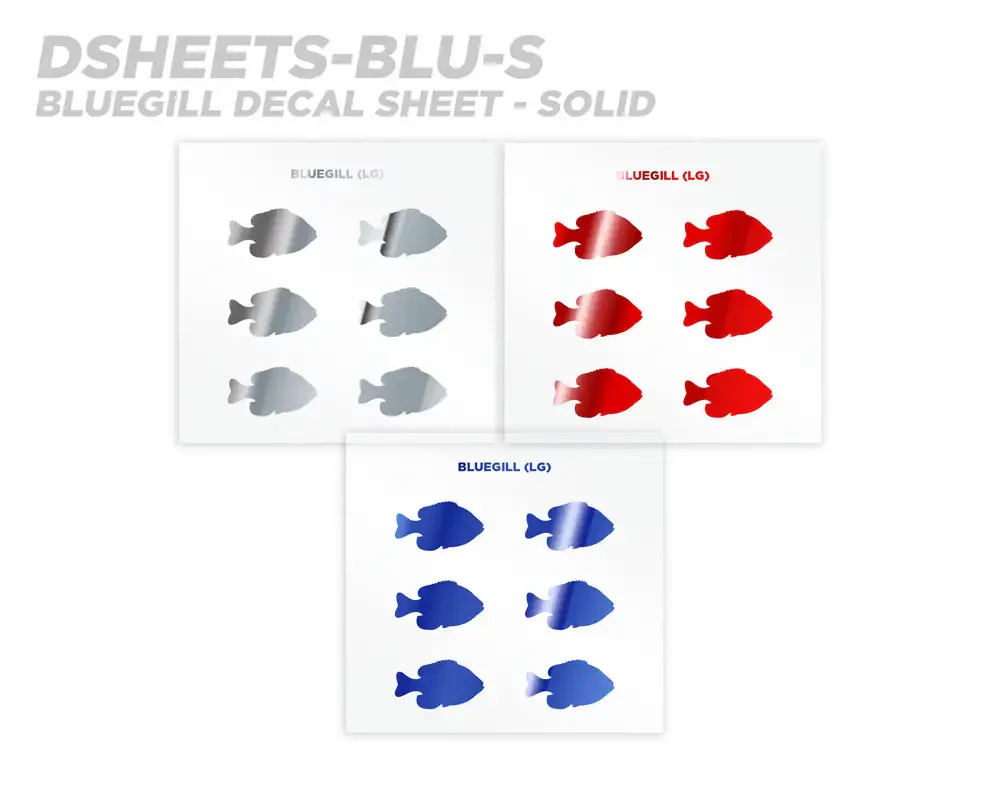Mud Hole Bluegill Silhouette Rod Decals - Peel & Stick - Image 5