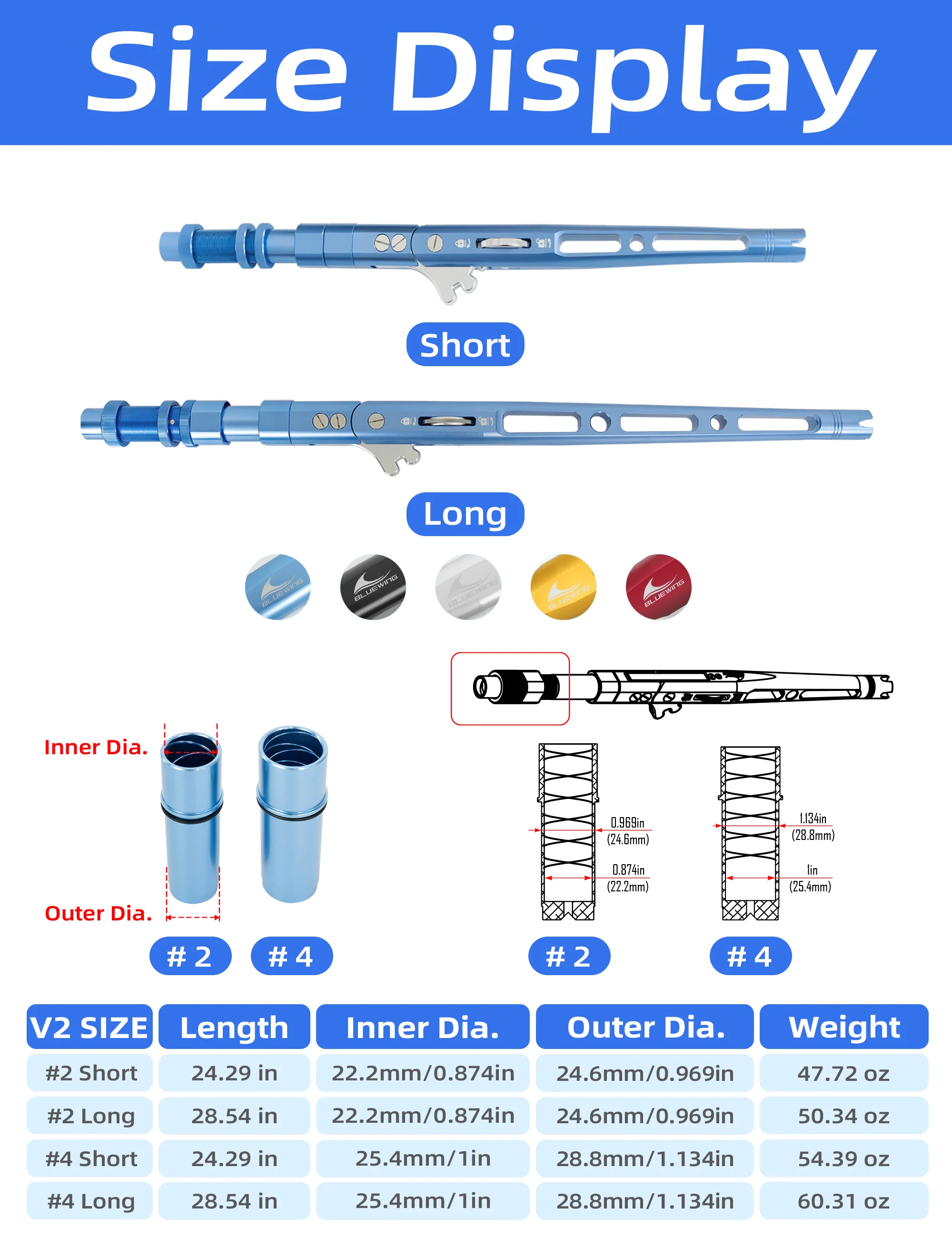 Bluewing Adjustable Bent Rod Butt - Image 25