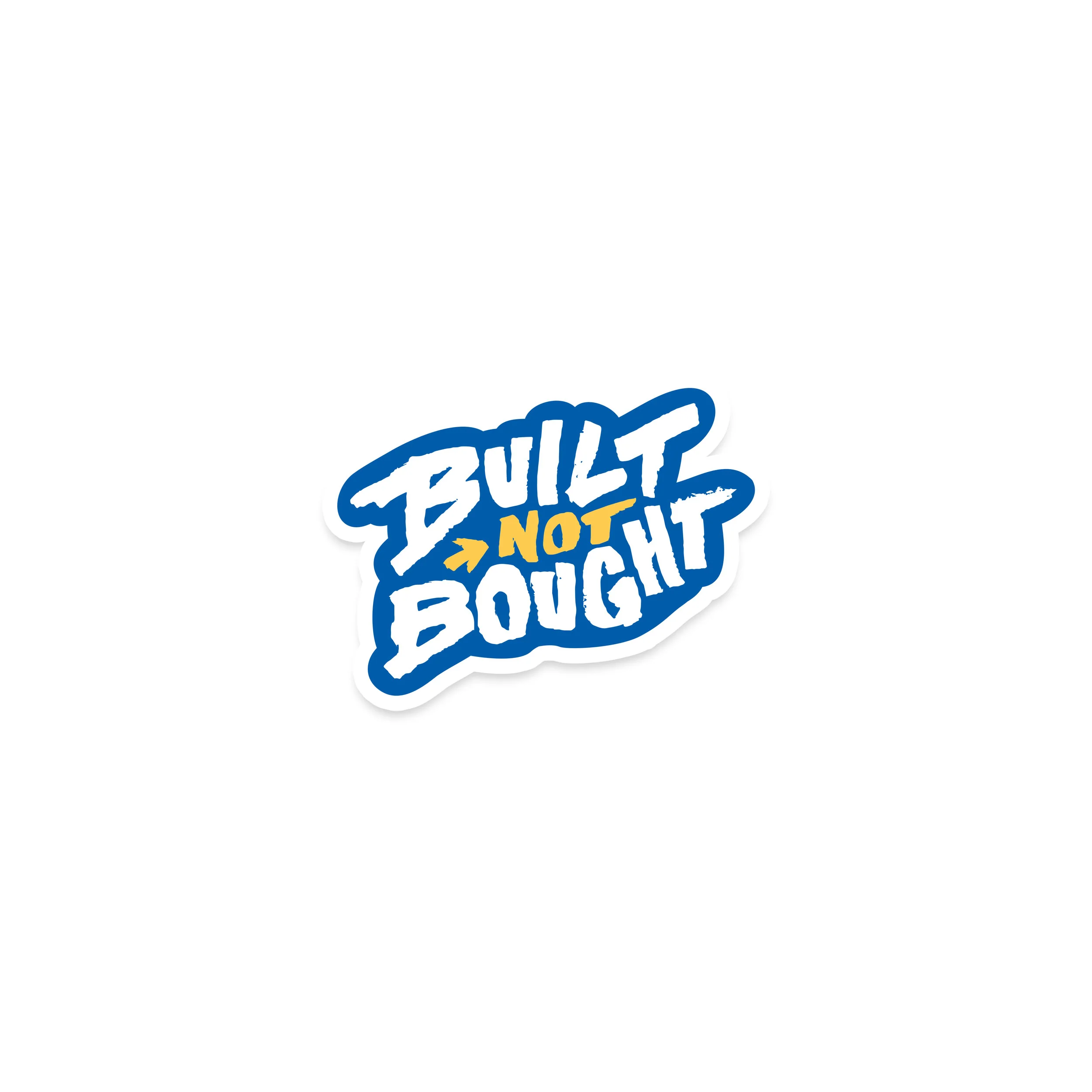 "Built Not Bought" Full Color Rod Decals - Image 5