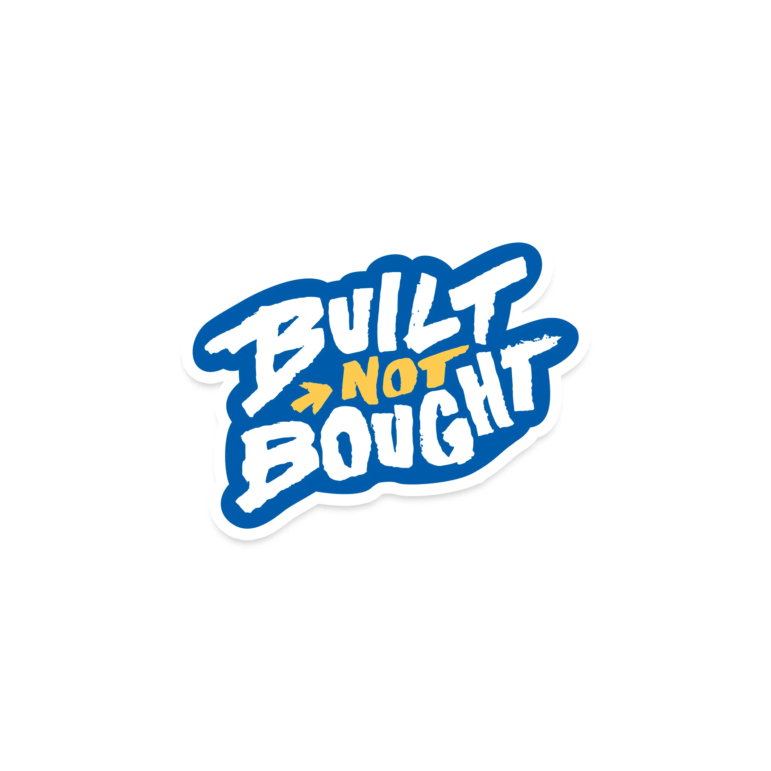 "Built Not Bought" Full Color Rod Decals - Image 6