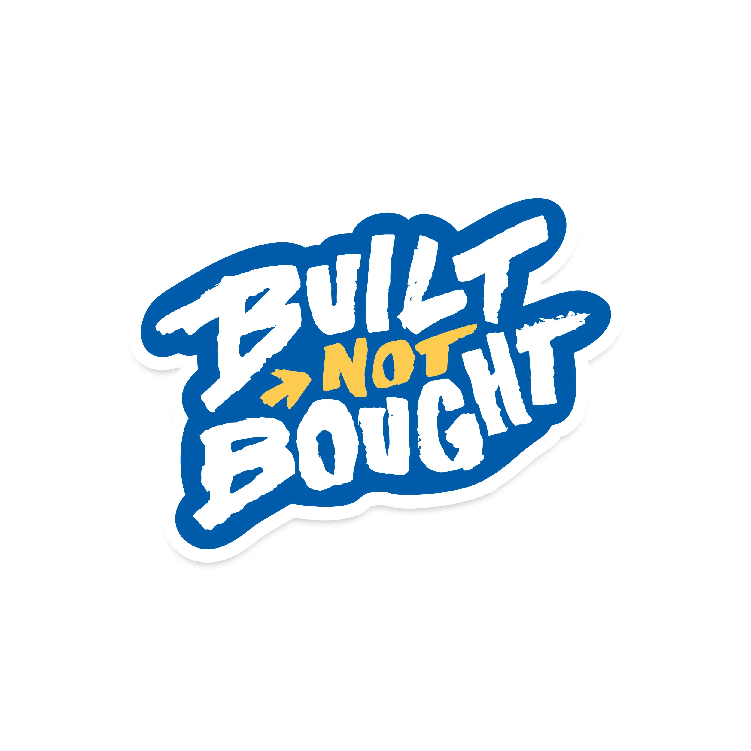 "Built Not Bought" Full Color Rod Decals - Image 7