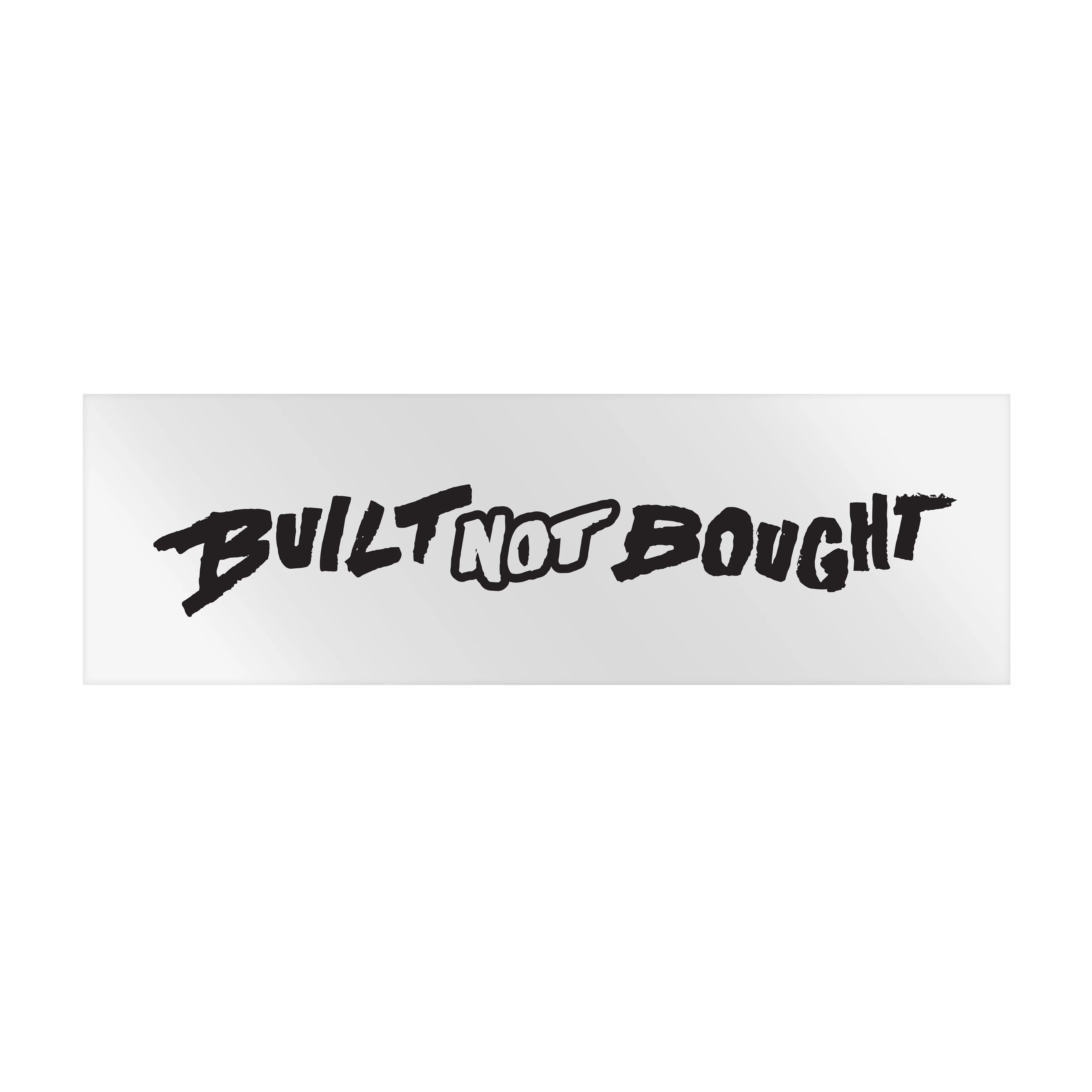"Built Not Bought" Horizontal Monochrome Rod Decals - Image 10
