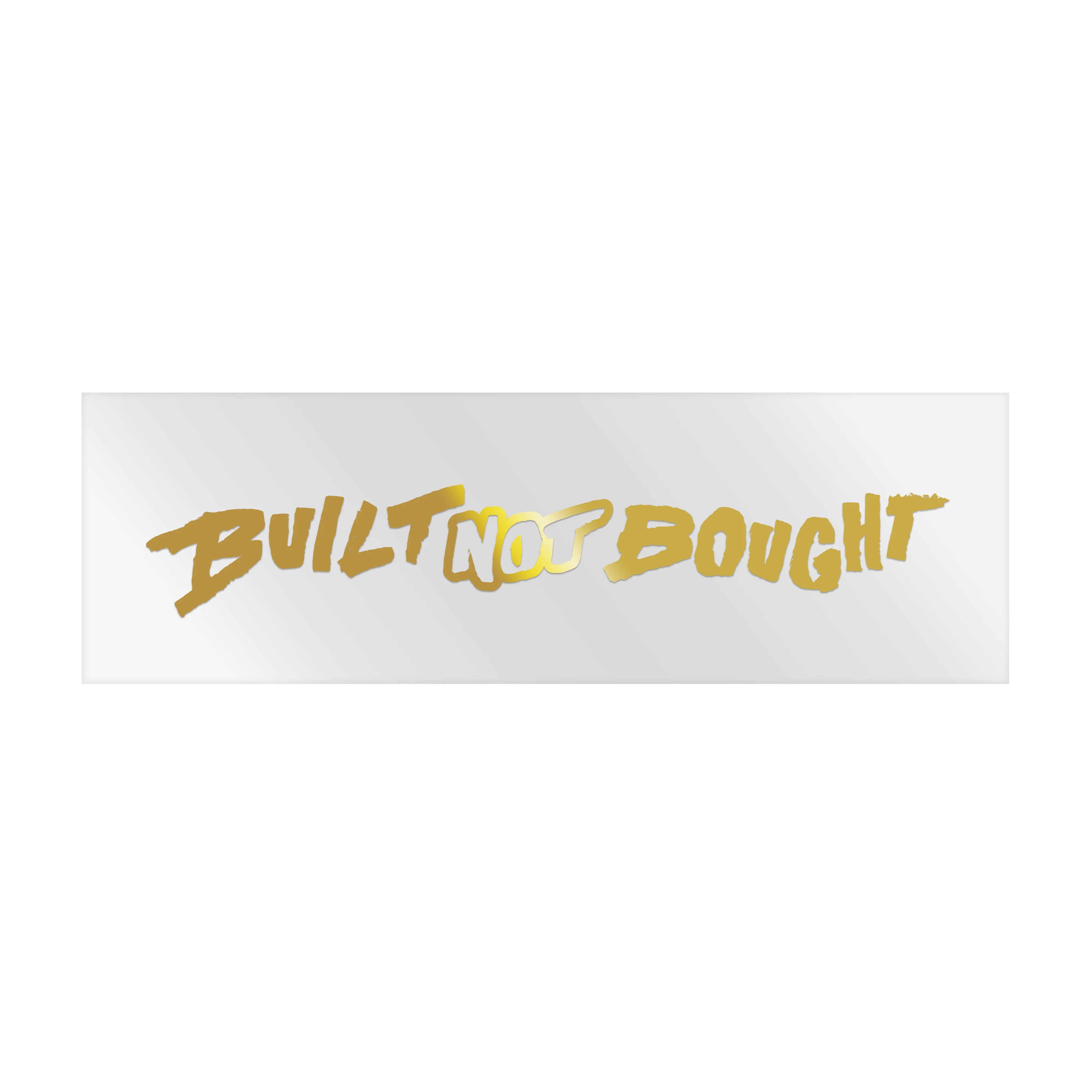 "Built Not Bought" Horizontal Monochrome Rod Decals - Image 6