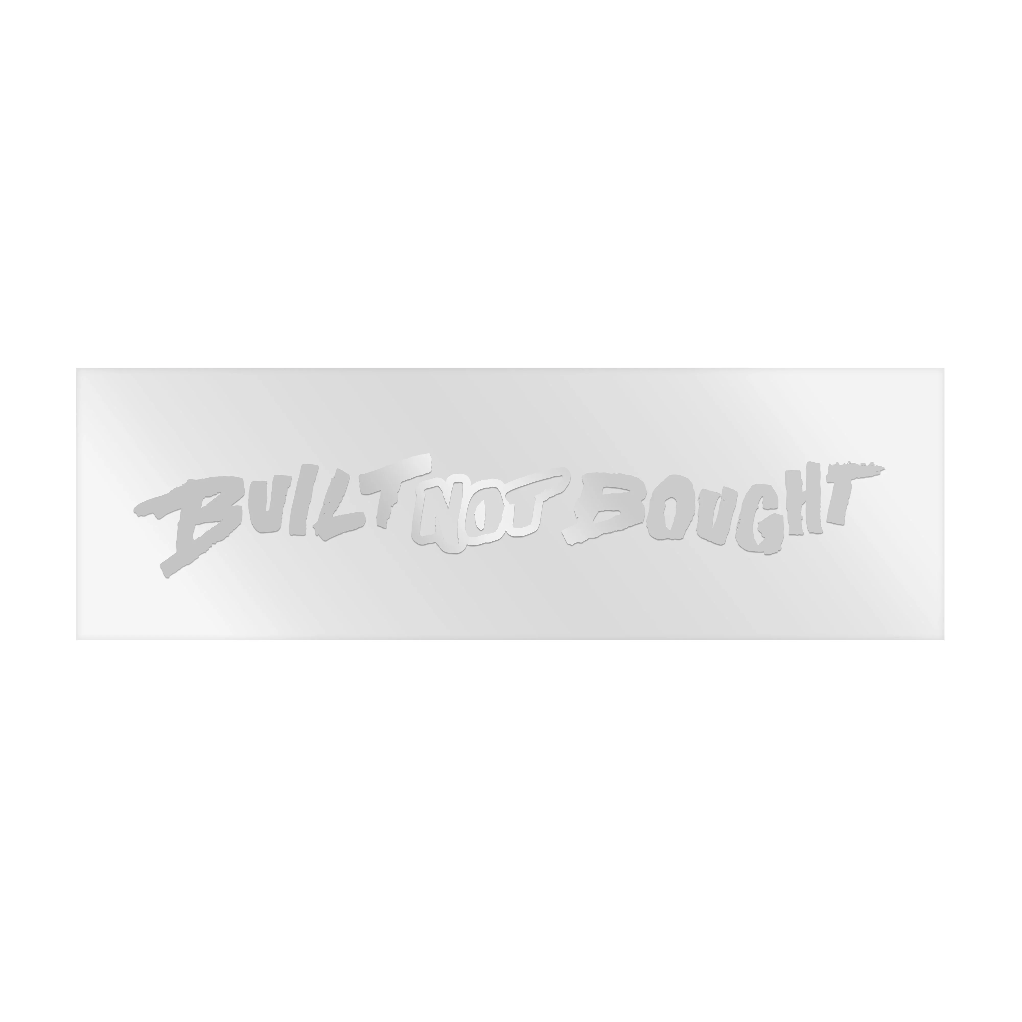 "Built Not Bought" Horizontal Monochrome Rod Decals - Image 8