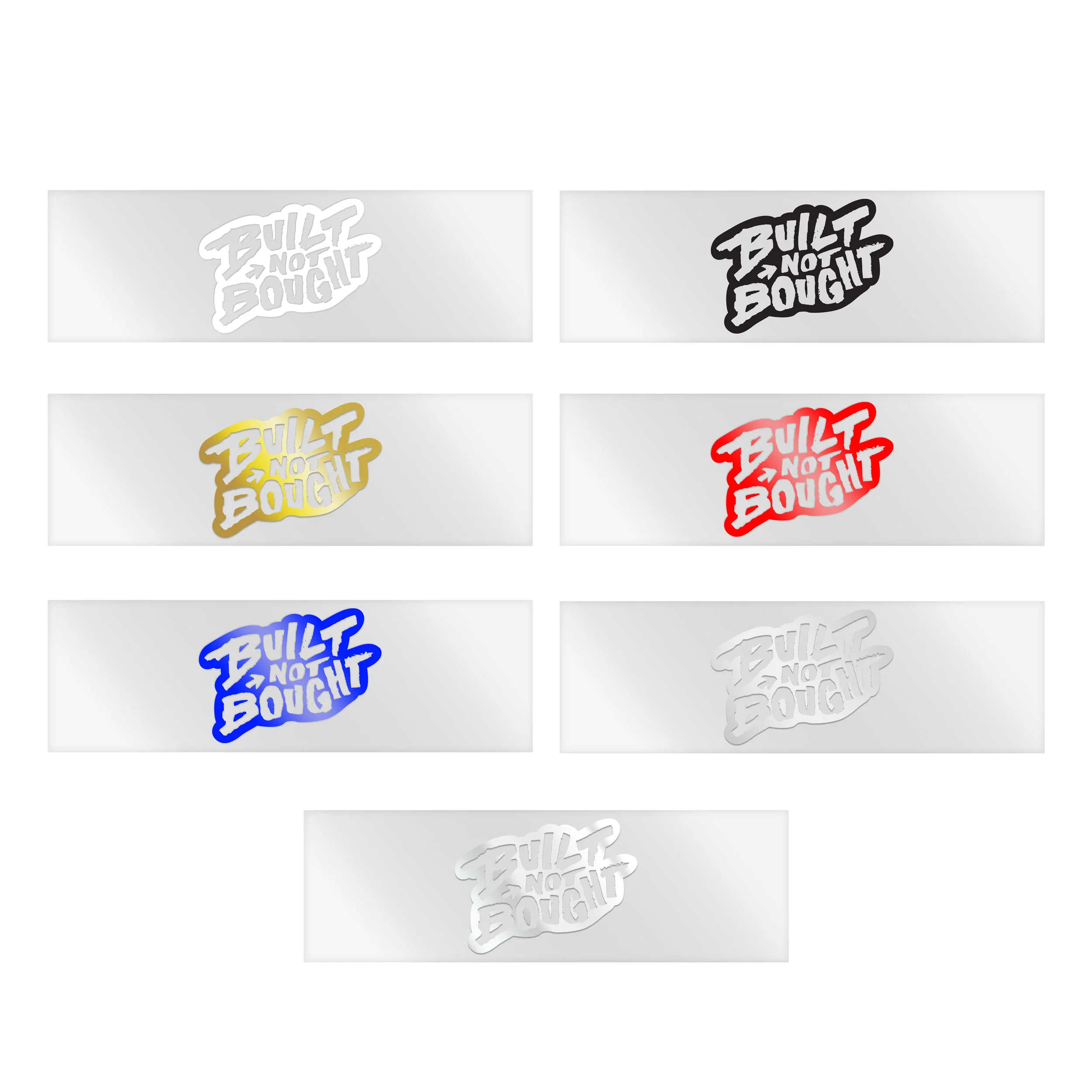 "Built Not Bought" Monochrome Rod Decals - Image 11