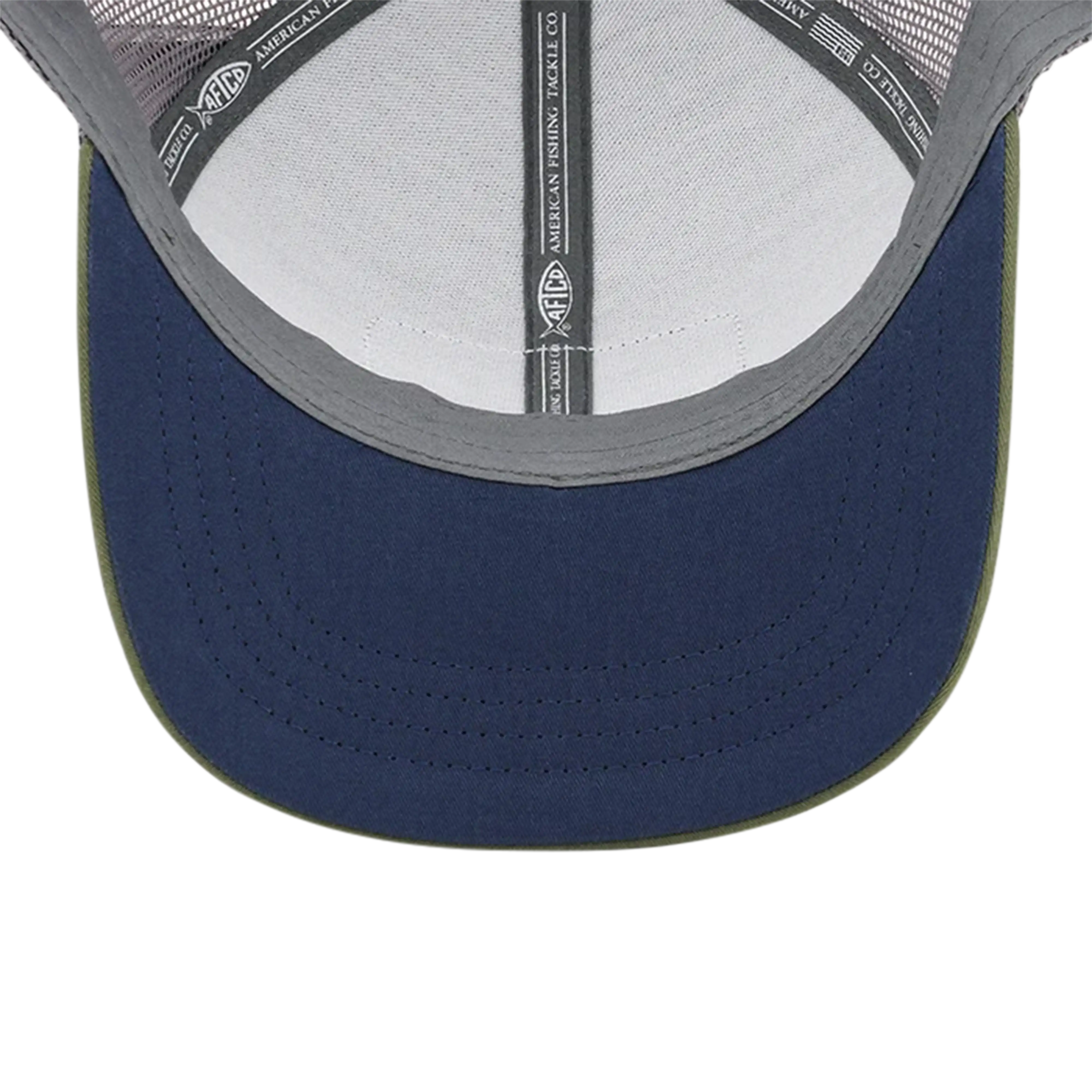AFTCO Canton Leather Patch Trucker Hat - Image 4