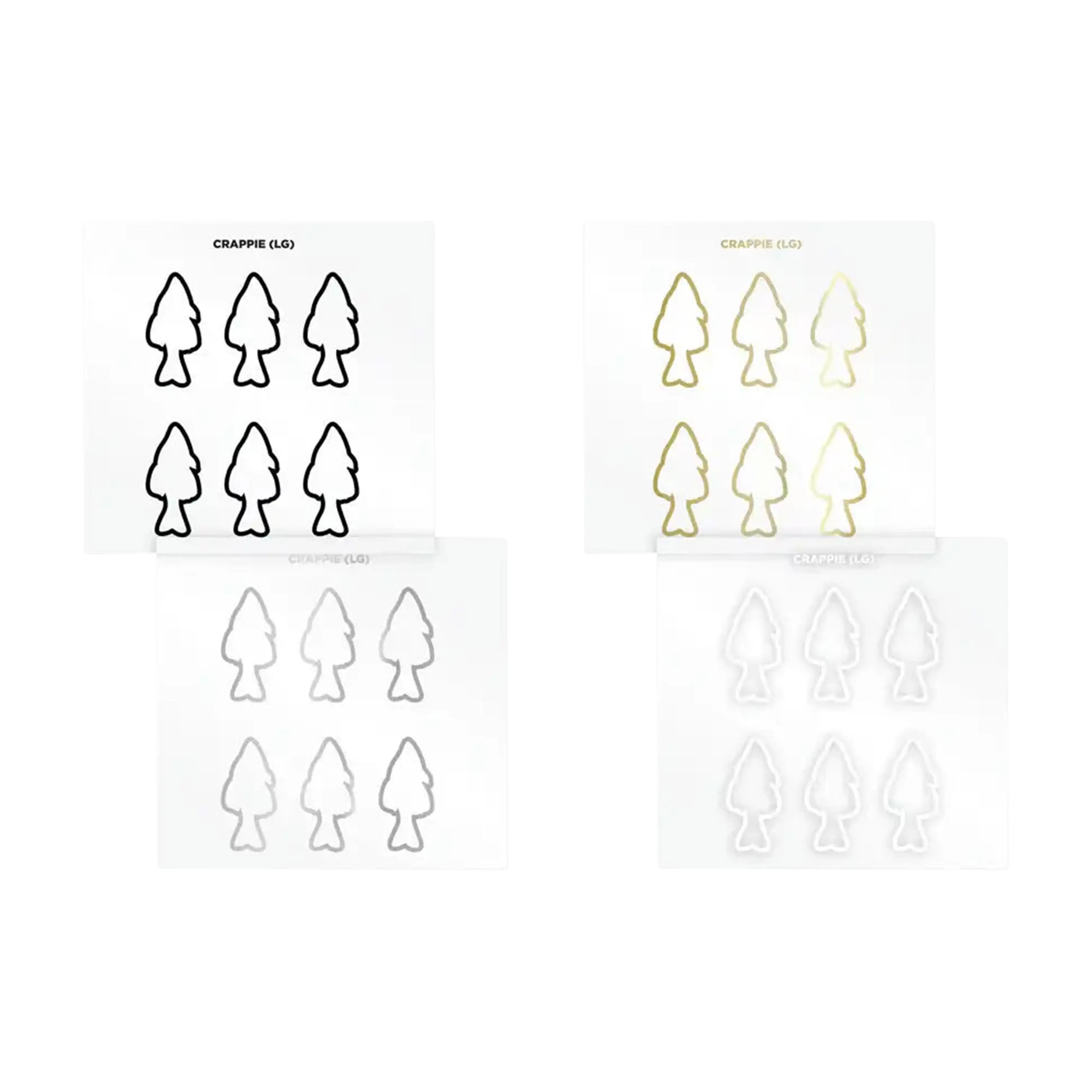 Mud Hole Crappie Silhouette Rod Decals - Peel & Stick - Image 2