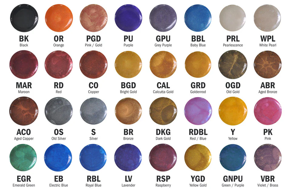 CRB Pearl Metallic Powder Marbling Pigment - Image 4
