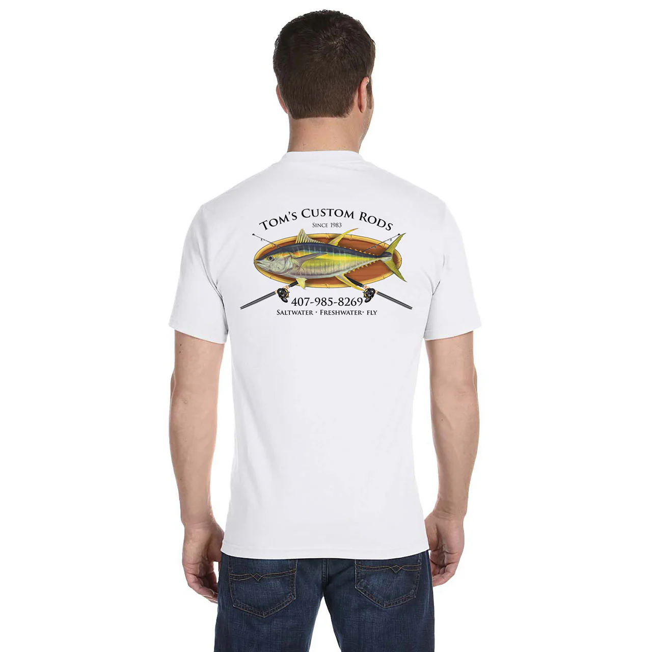 Custom T-Shirt: Bamboo Frame with Crossing Rods - Image 14