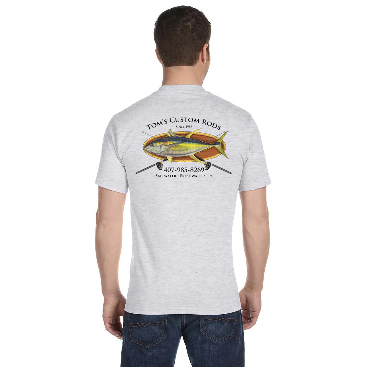 Custom T-Shirt: Bamboo Frame with Crossing Rods - Image 6
