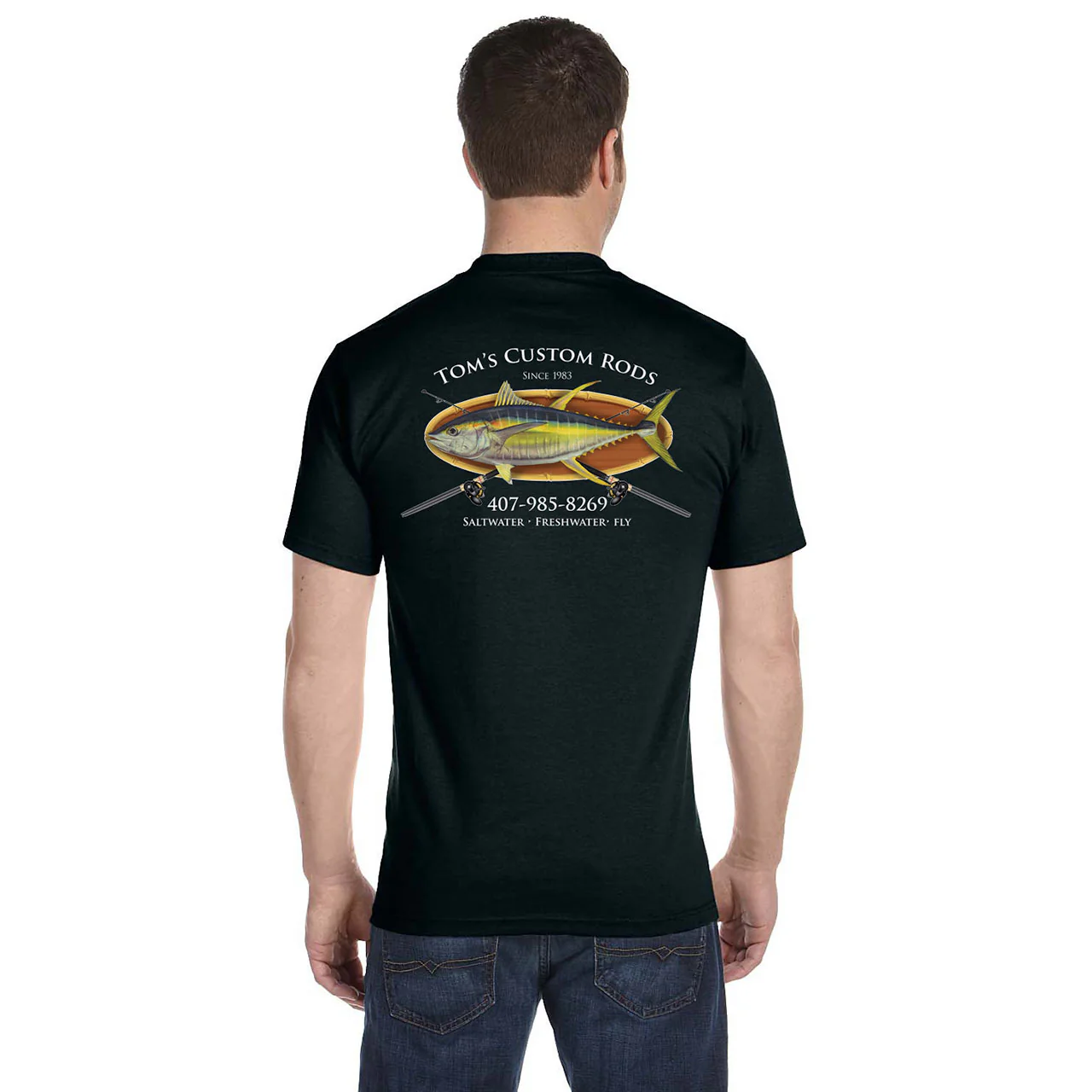 Custom T-Shirt: Bamboo Frame with Crossing Rods - Image 8
