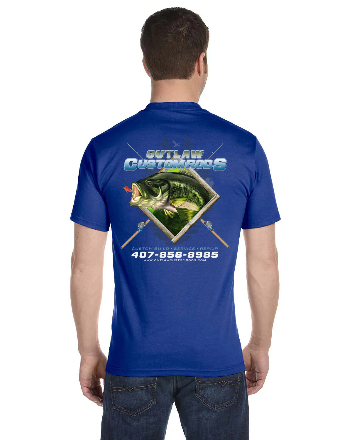 Custom T-Shirt: Largemouth Bass Chasing Lure - Image 10