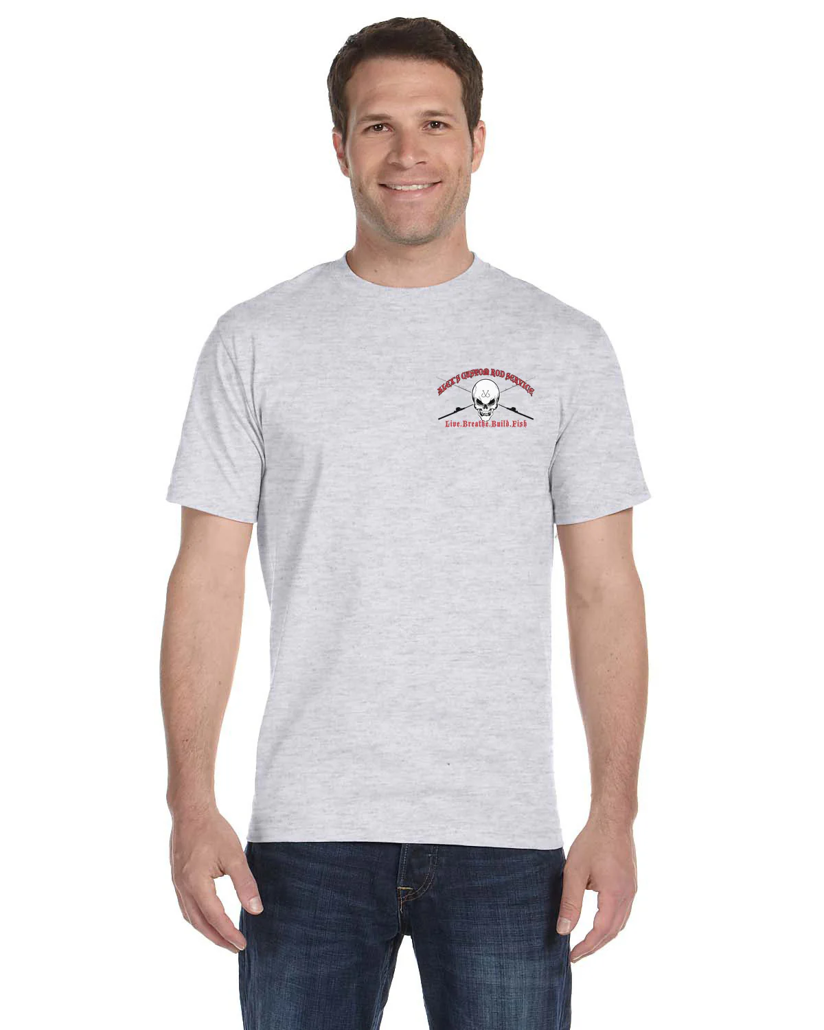 Custom T-Shirt: Skull with Crossing Rods - Image 14