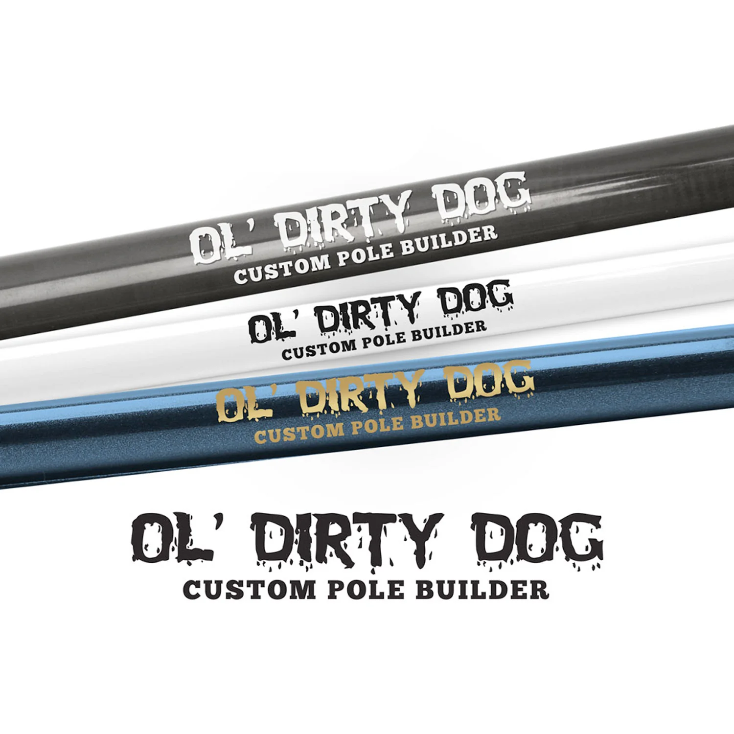 Mud Hole Customizable Designer Rod Decals - Dirty - Image 9