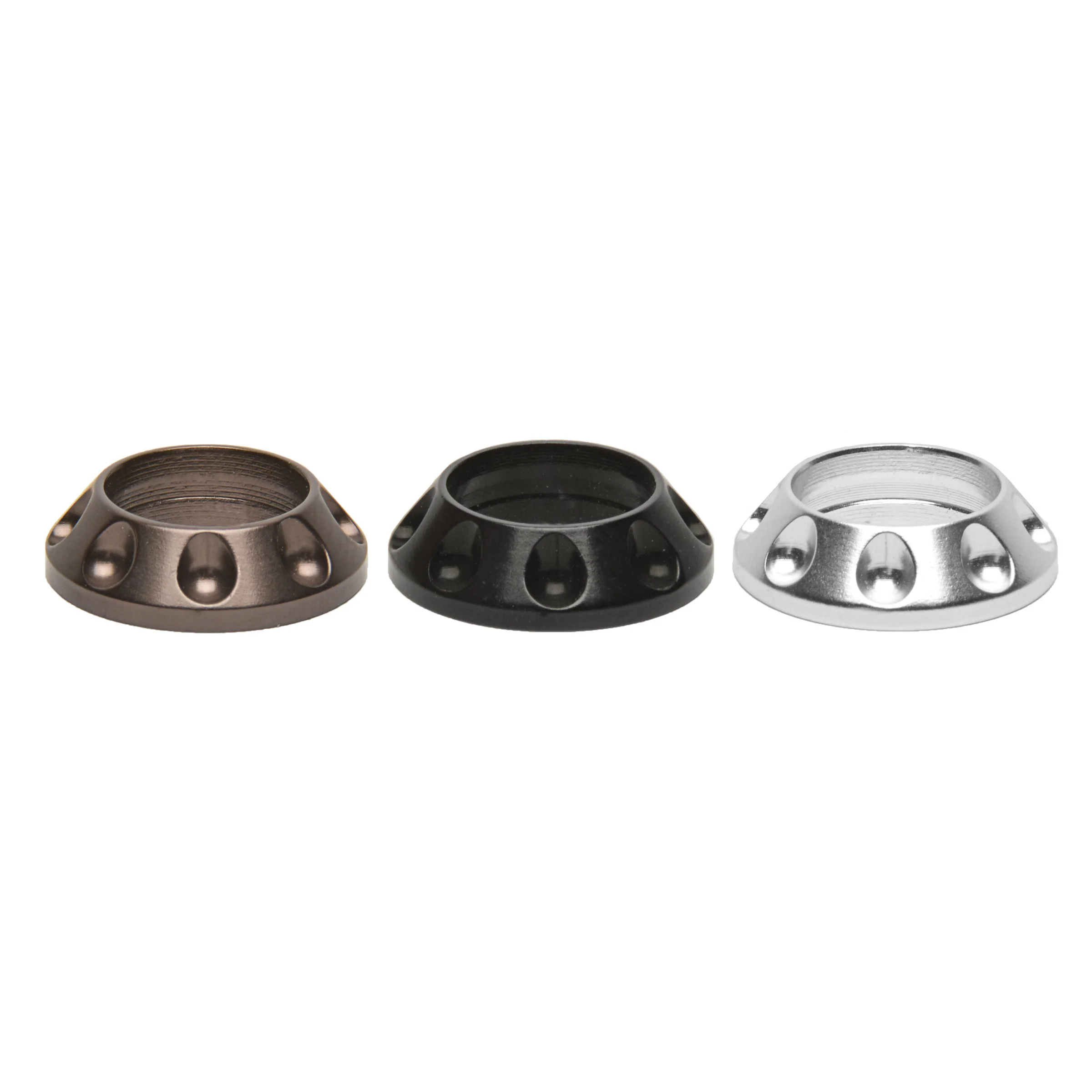 American Tackle DAWC Dimpled Aluminum Winding Checks - Polished Finish - Image 6