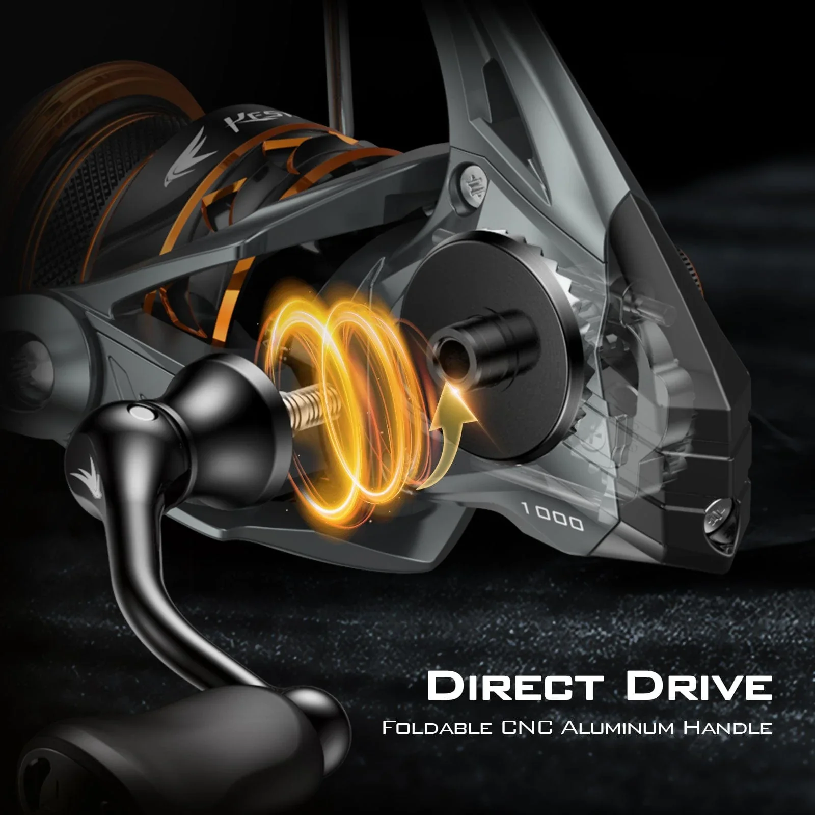 KastKing Kestrel 1000 Spin Finesse System Ultralight Spinning Reel - Image 13