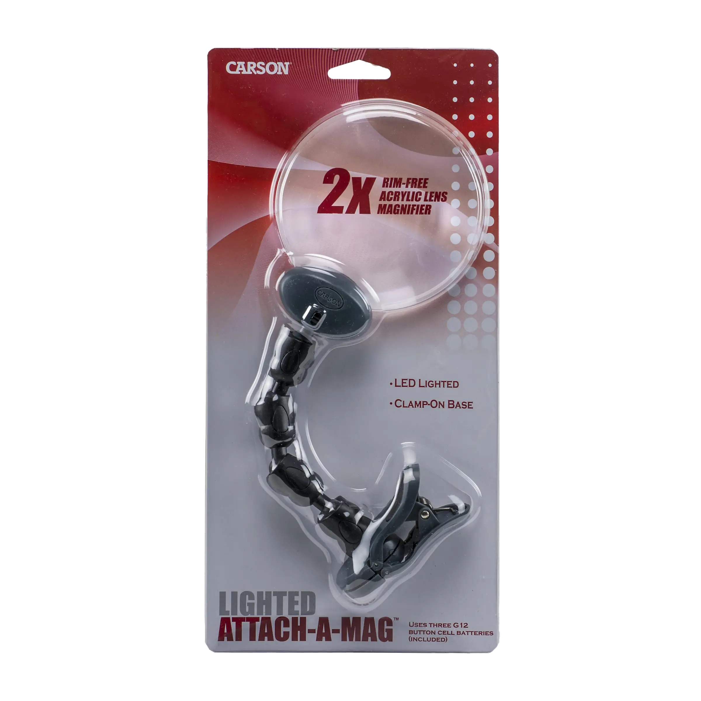 LED Attach-A-Mag™ Lighted Clamp-On Magnifier AM-20 - Image 4