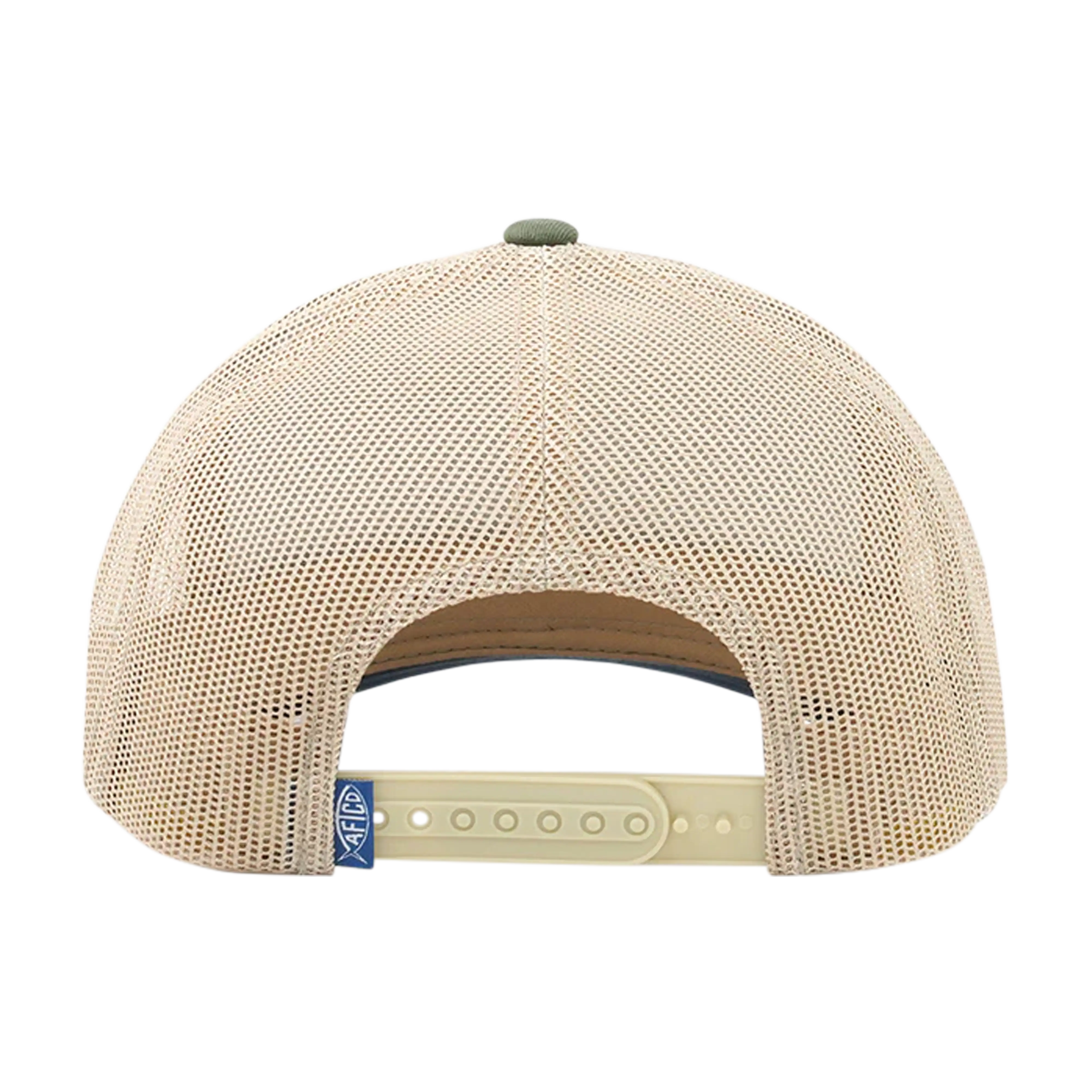 AFTCO Lemonade Leather Patch Trucker Hat - Image 5
