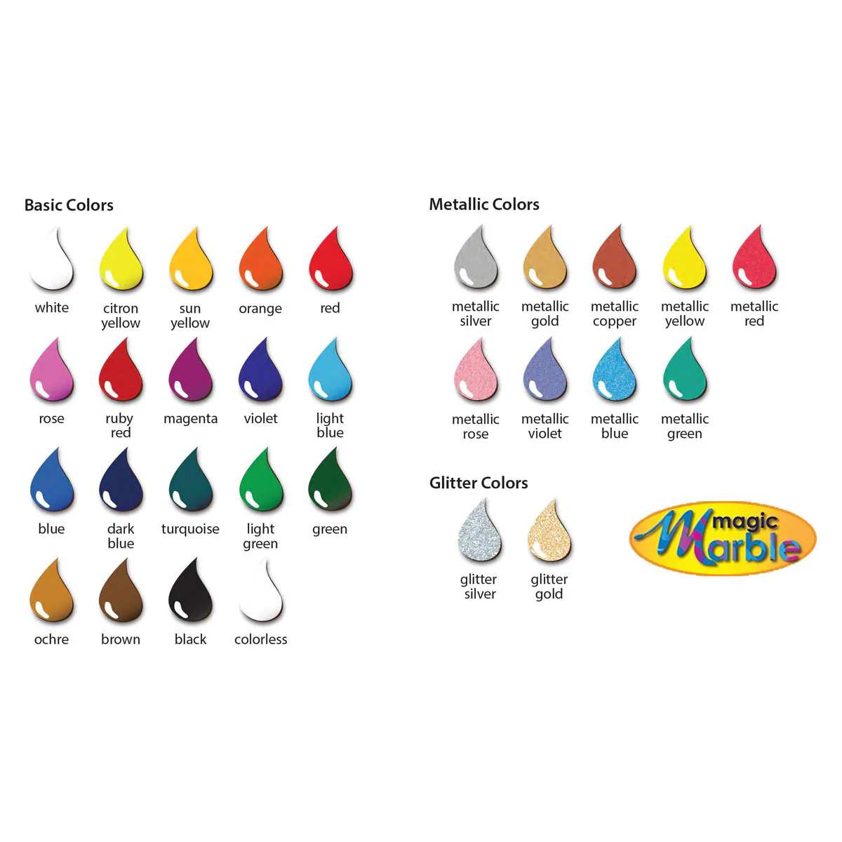 Magic Marble Swirling Paints – Easy Marbling with Tap Water (1oz Bottles) - Image 36