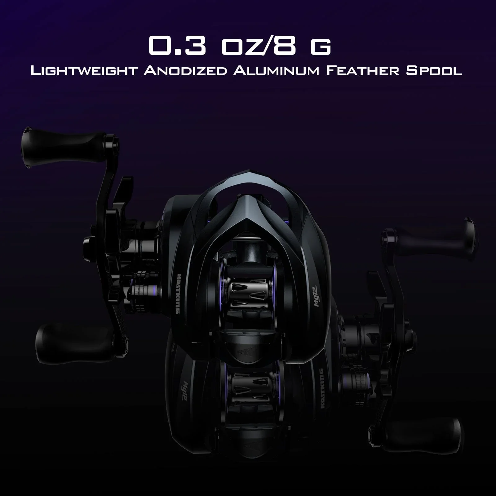KastKing Mg12 Elite Magnesium Baitcasting Reel - Image 9