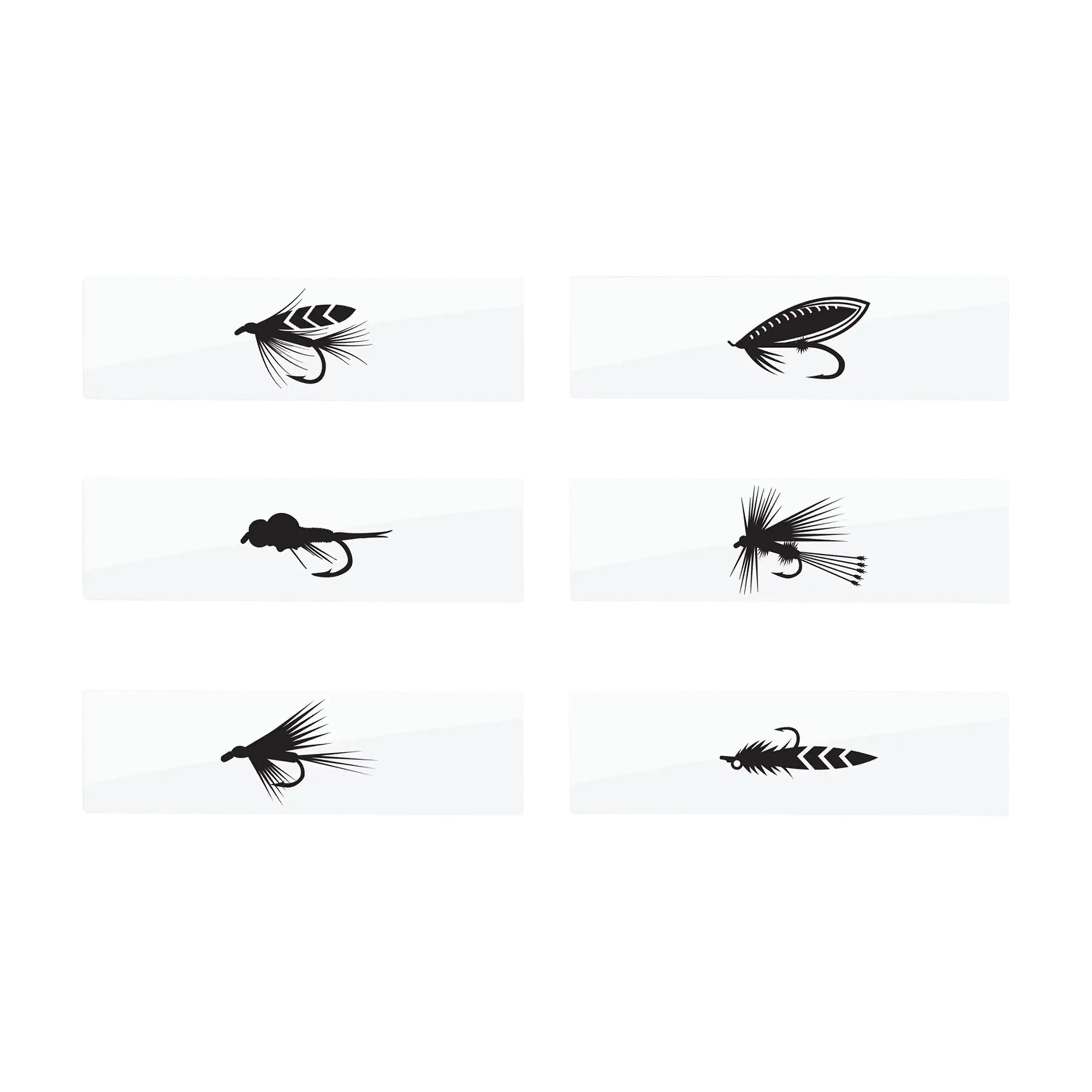 Mud Hole Monochrome Fly Pattern Rod Decals - Image 2