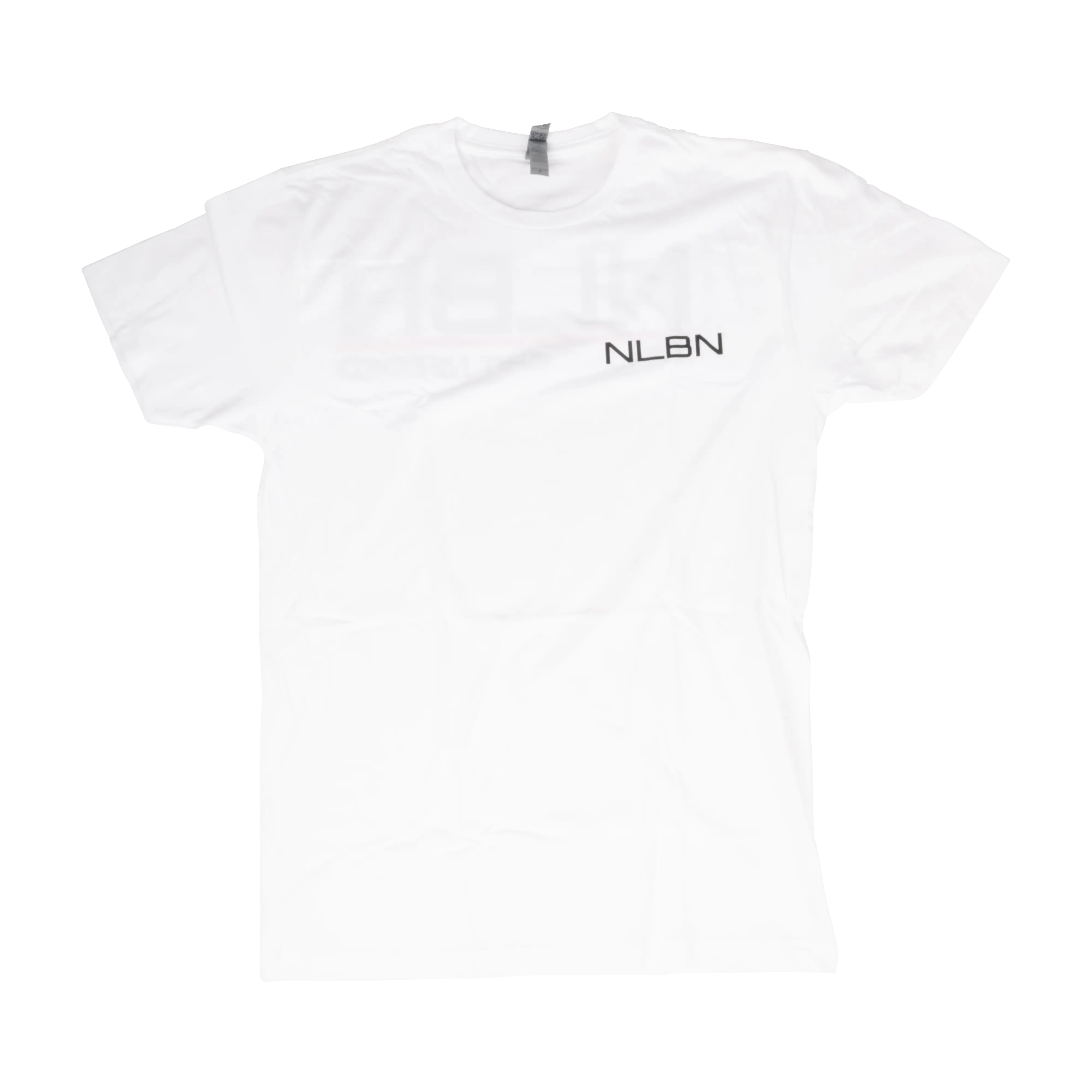 NLBN Red Lockup Cotton Short Sleeve Tee – Charcoal & White - Image 2