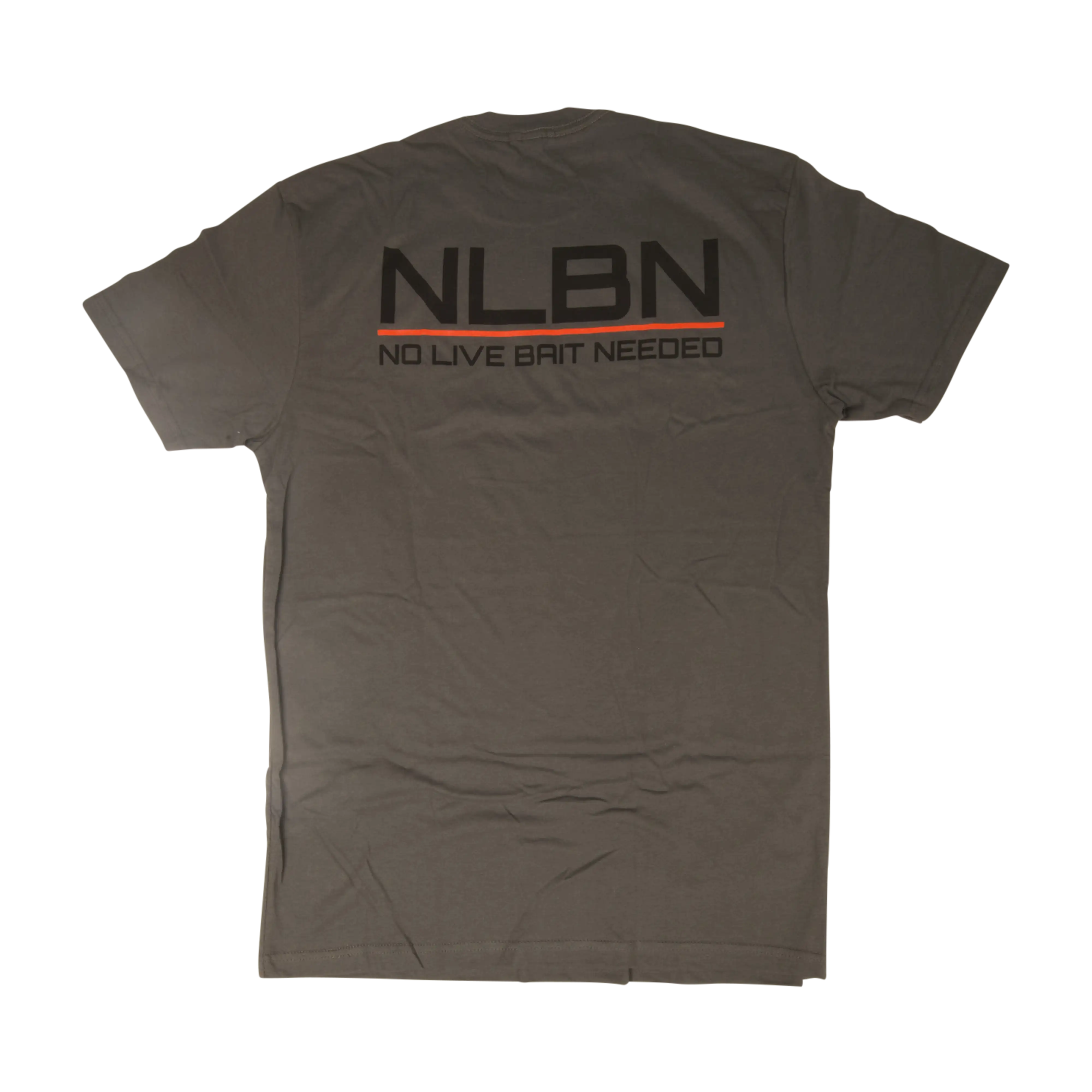 NLBN Red Lockup Cotton Short Sleeve Tee – Charcoal & White - Image 3