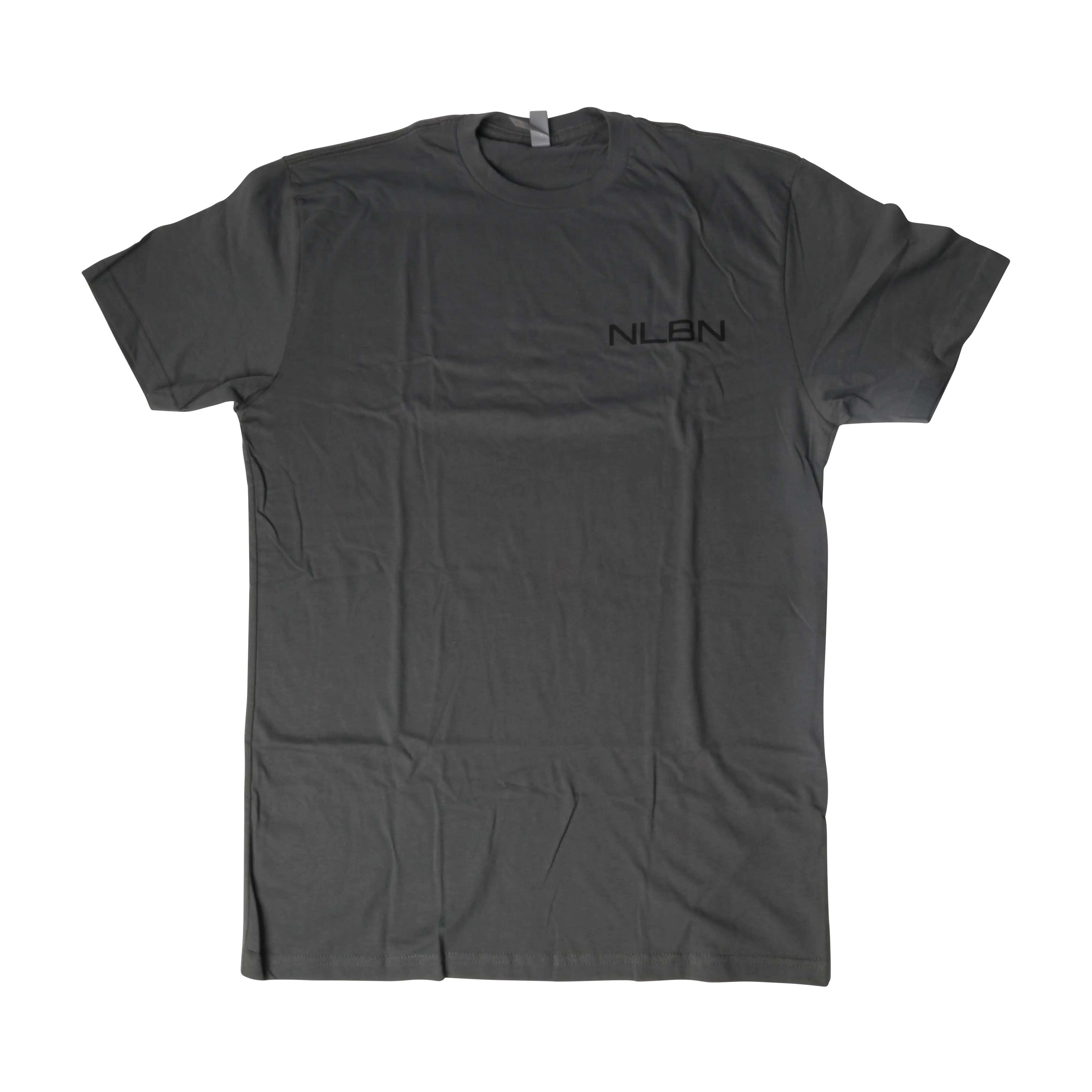 NLBN Red Lockup Cotton Short Sleeve Tee – Charcoal & White - Image 4