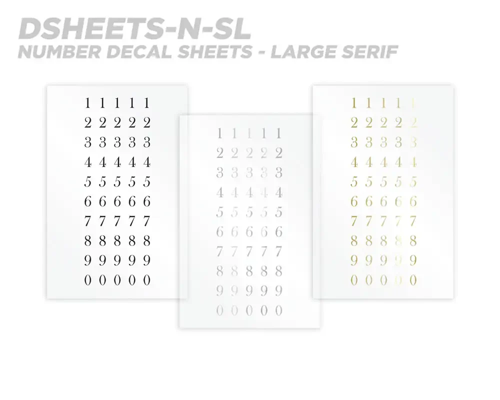 Mud Hole Numeric Rod Decals - Peel & Stick Numbers - Image 15