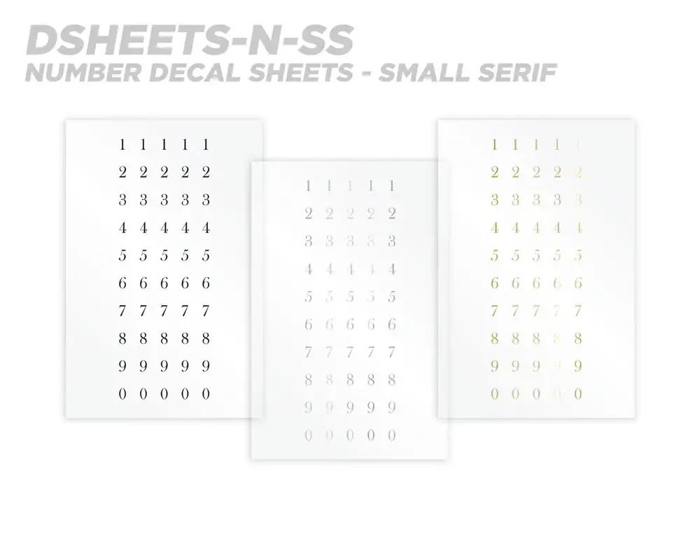 Mud Hole Numeric Rod Decals - Peel & Stick Numbers - Image 17