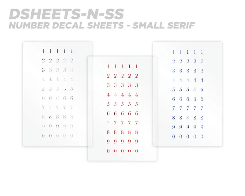 Mud Hole Numeric Rod Decals - Peel & Stick Numbers - Image 18