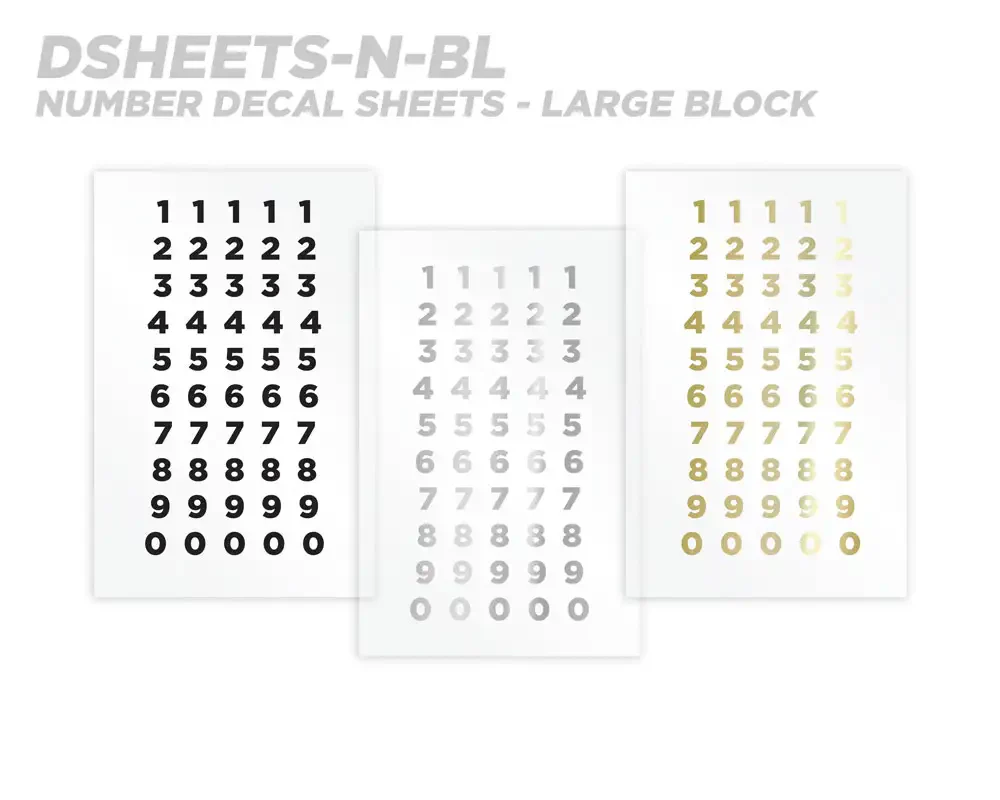 Mud Hole Numeric Rod Decals - Peel & Stick Numbers - Image 5