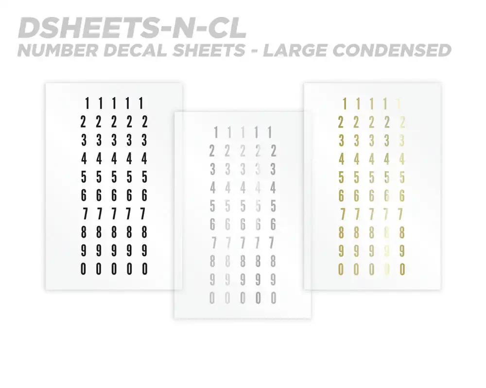 Mud Hole Numeric Rod Decals - Peel & Stick Numbers - Image 7