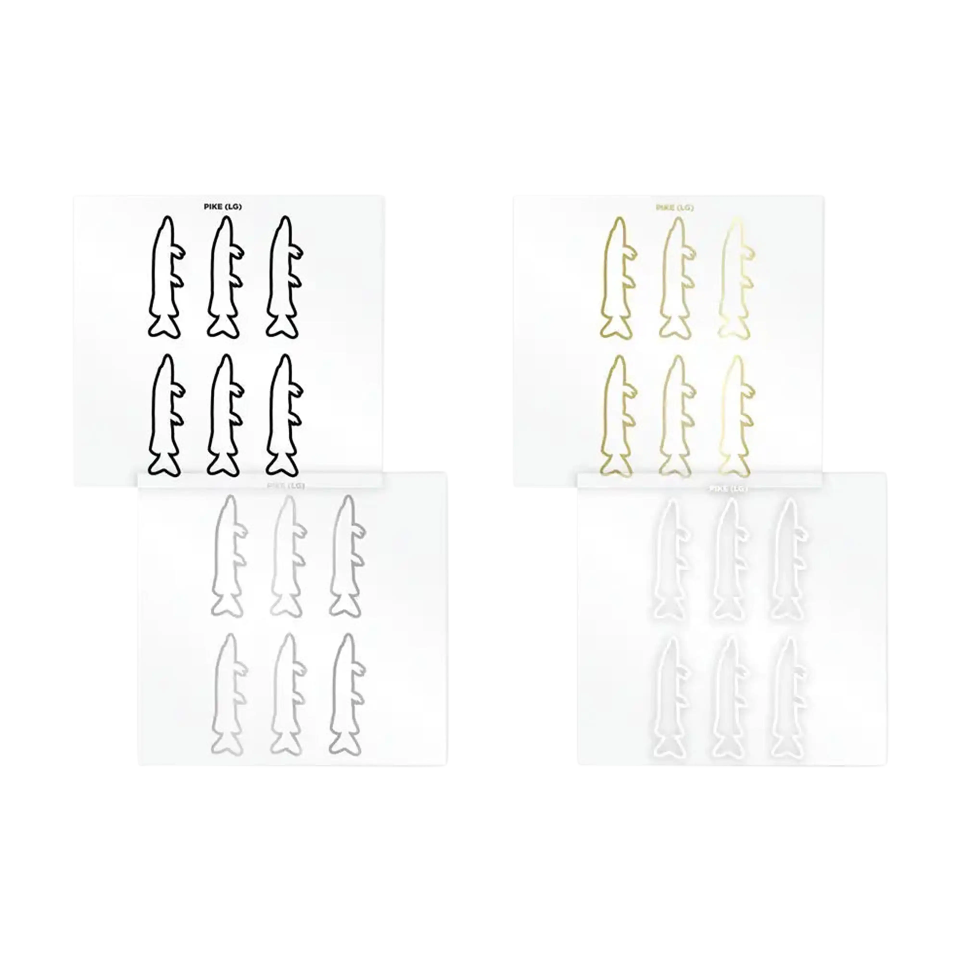 Mud Hole Pike Silhouette Rod Decals - Peel & Stick - Image 2