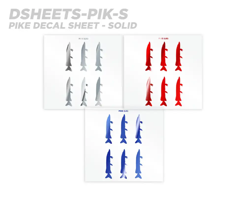 Mud Hole Pike Silhouette Rod Decals - Peel & Stick - Image 5