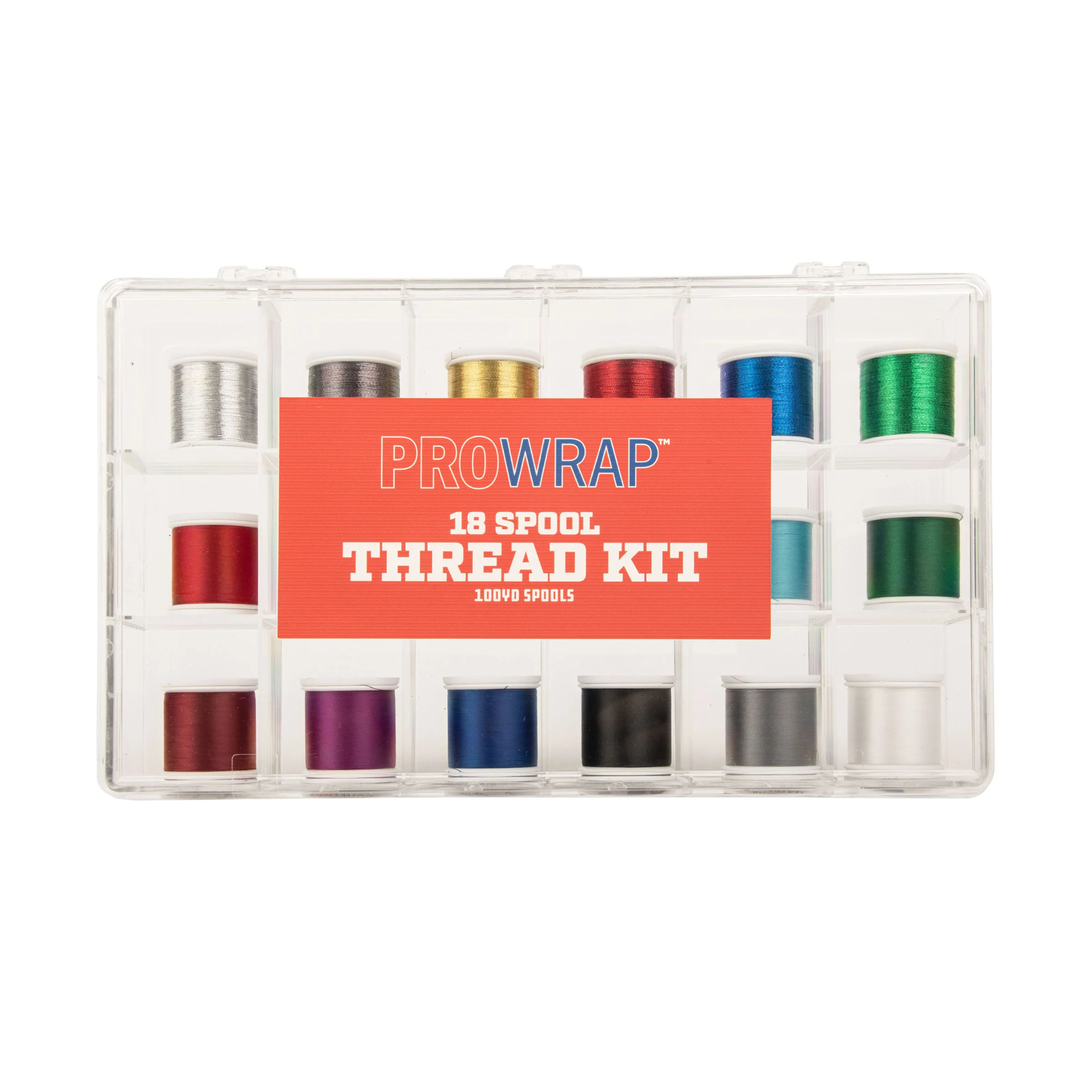 ProWrap 18-Spool Thread Assortment with Storage Box - Image 3