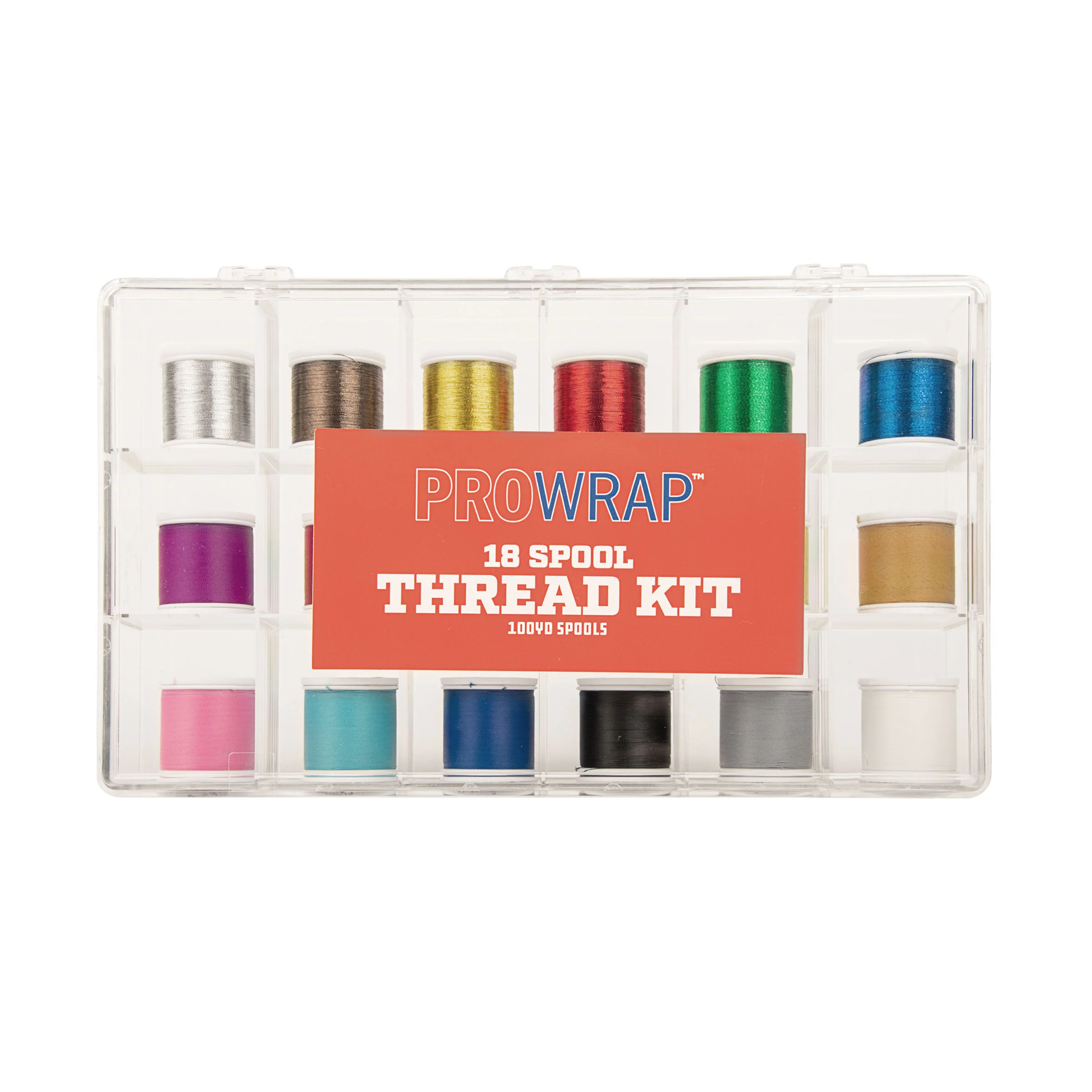 ProWrap 18-Spool Thread Assortment with Storage Box - Image 7