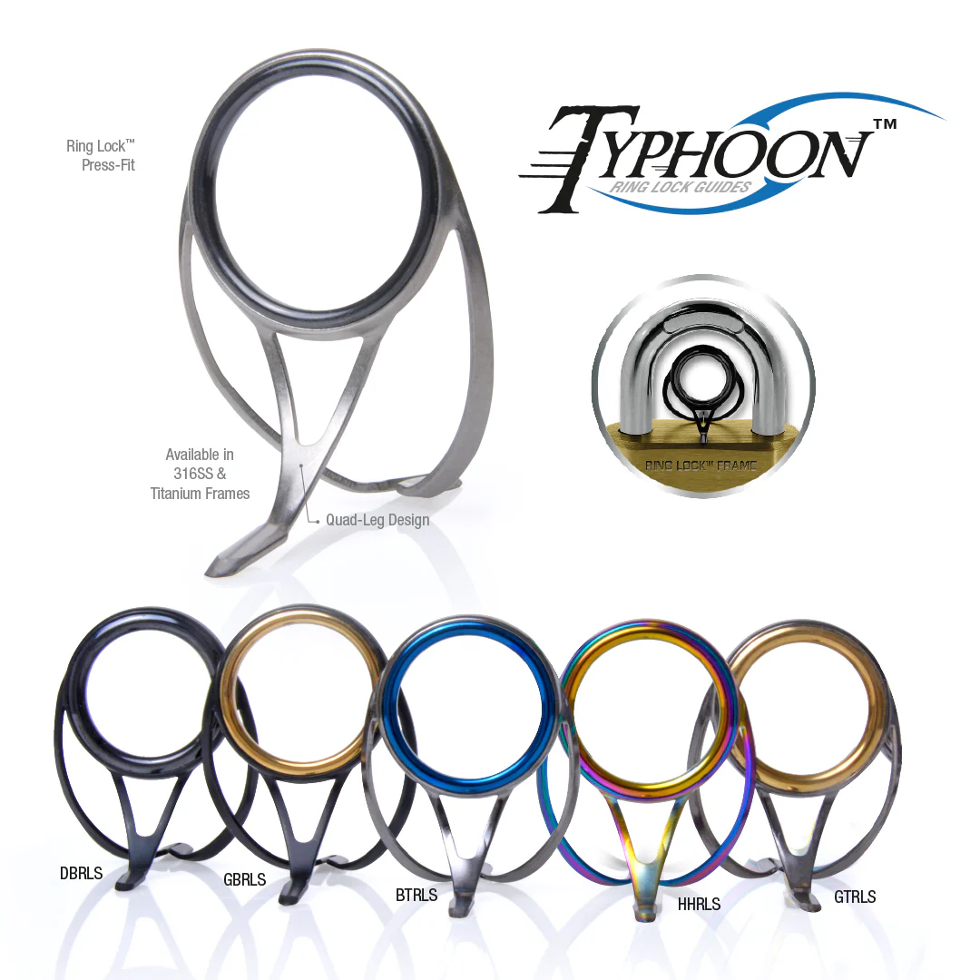 American Tackle RingLock Typhoon Double Foot High Frame Guides - Image 8