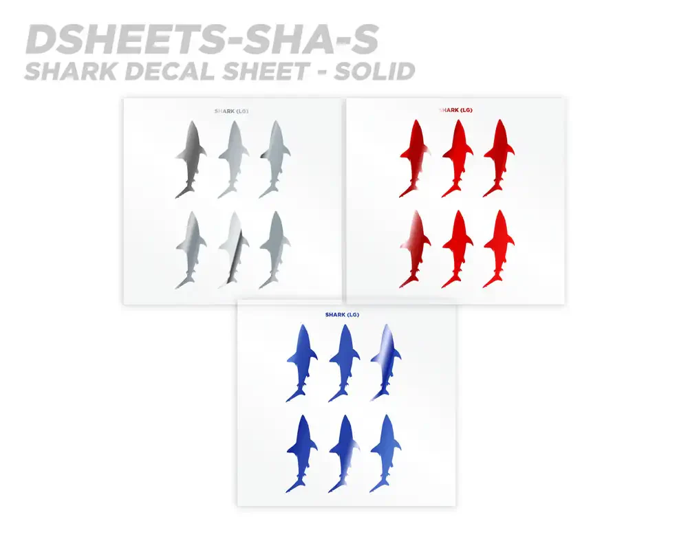 Mud Hole Shark Silhouette Rod Decals - Peel & Stick - Image 5